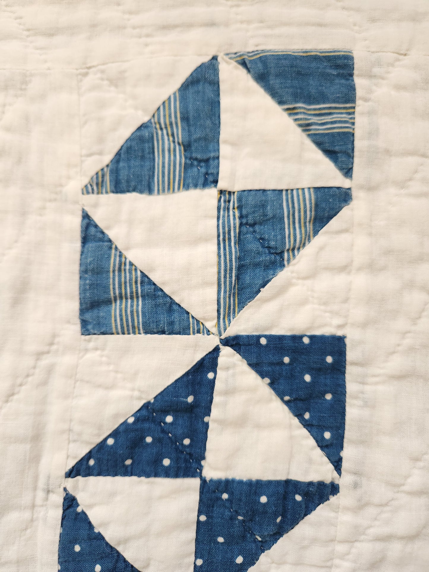 Blue and White Envelope Quilt c1900
