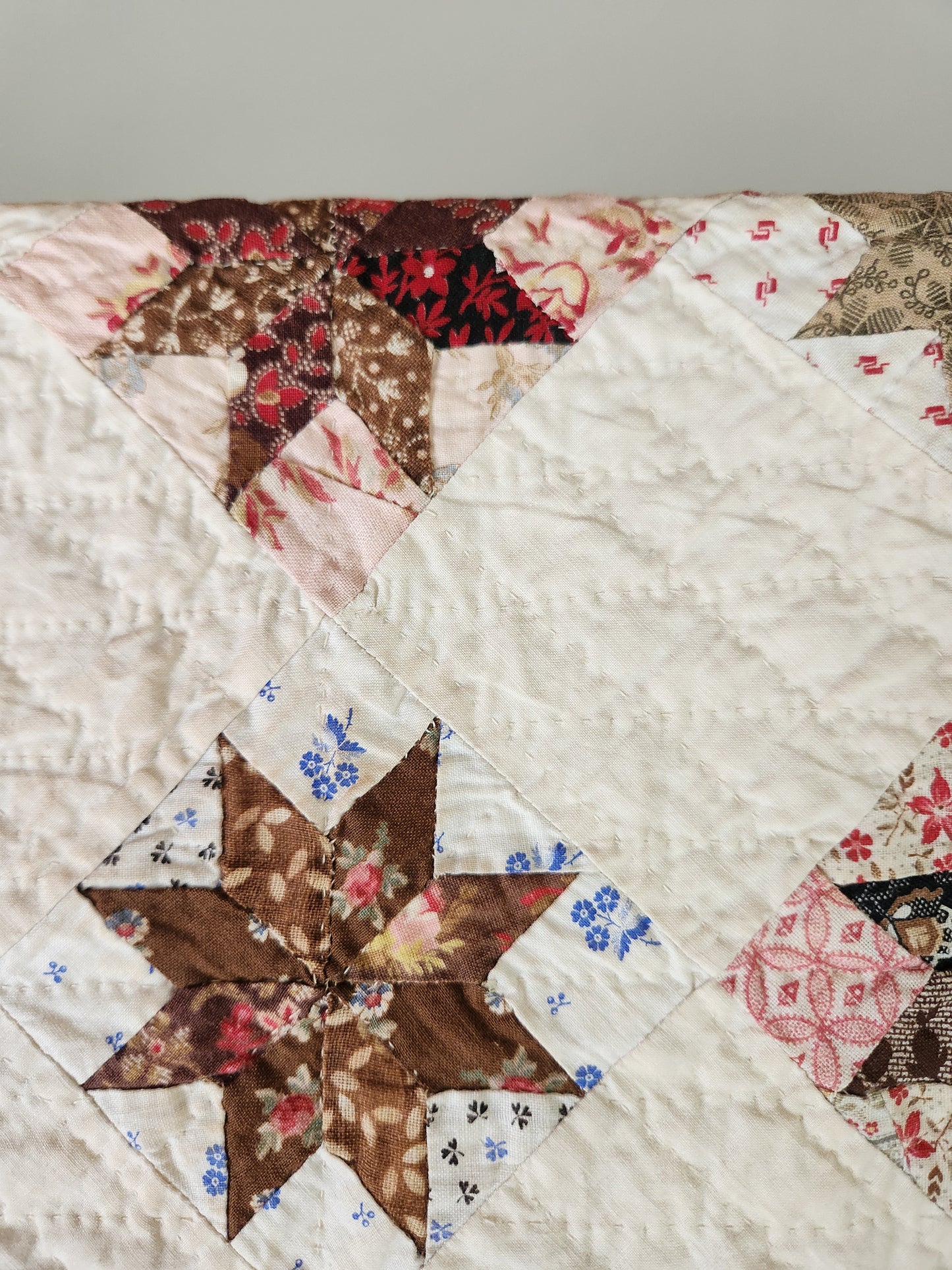 Antique LeMoyne Star Quilt ca 1880