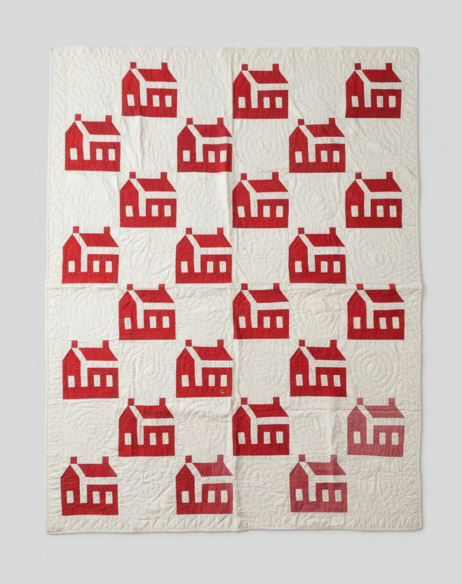 Antique Schoolhouse Quilt c1920