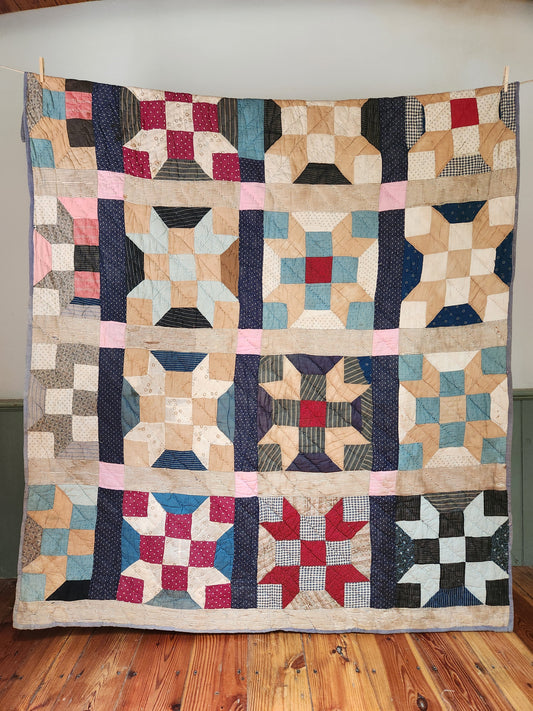 Primitive Patchwork Quilt c1900