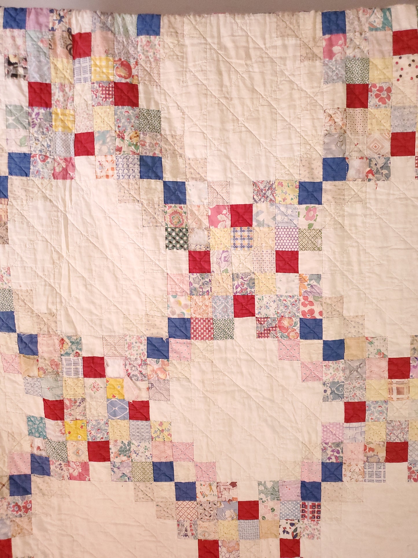 Vintage Double Irish Chain Quilt