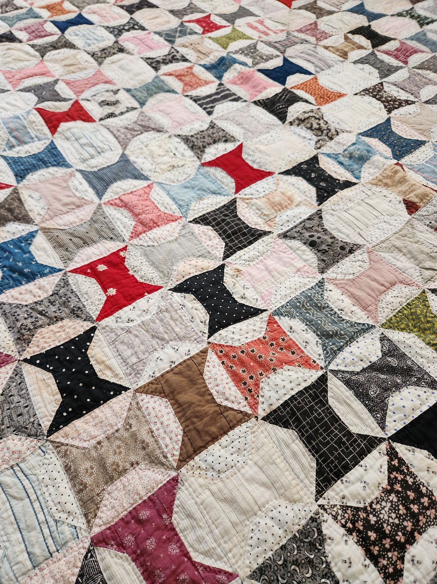 Antique Spools Quilt c1900