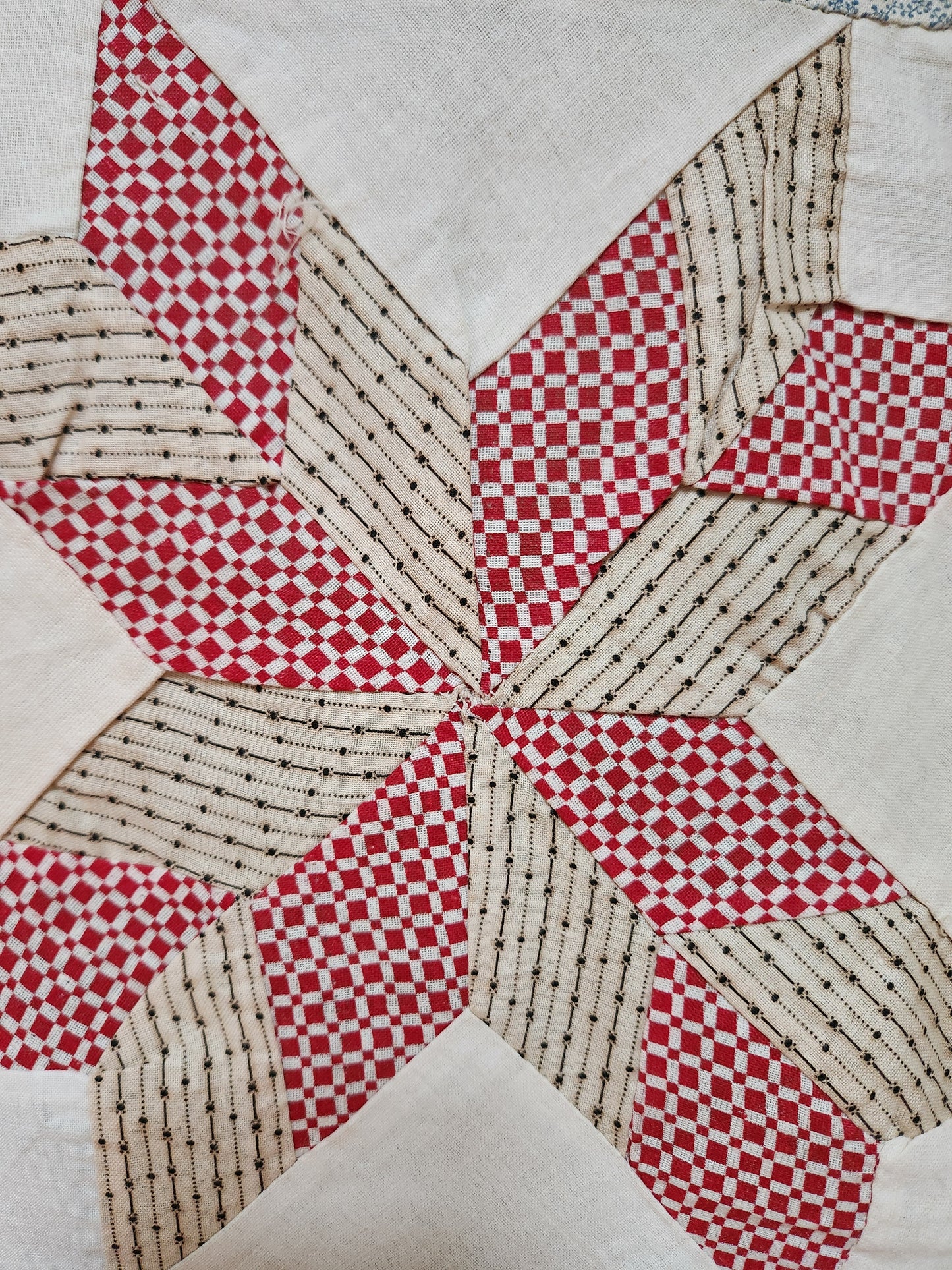 Vintage Stars Patchwork Quilt Top