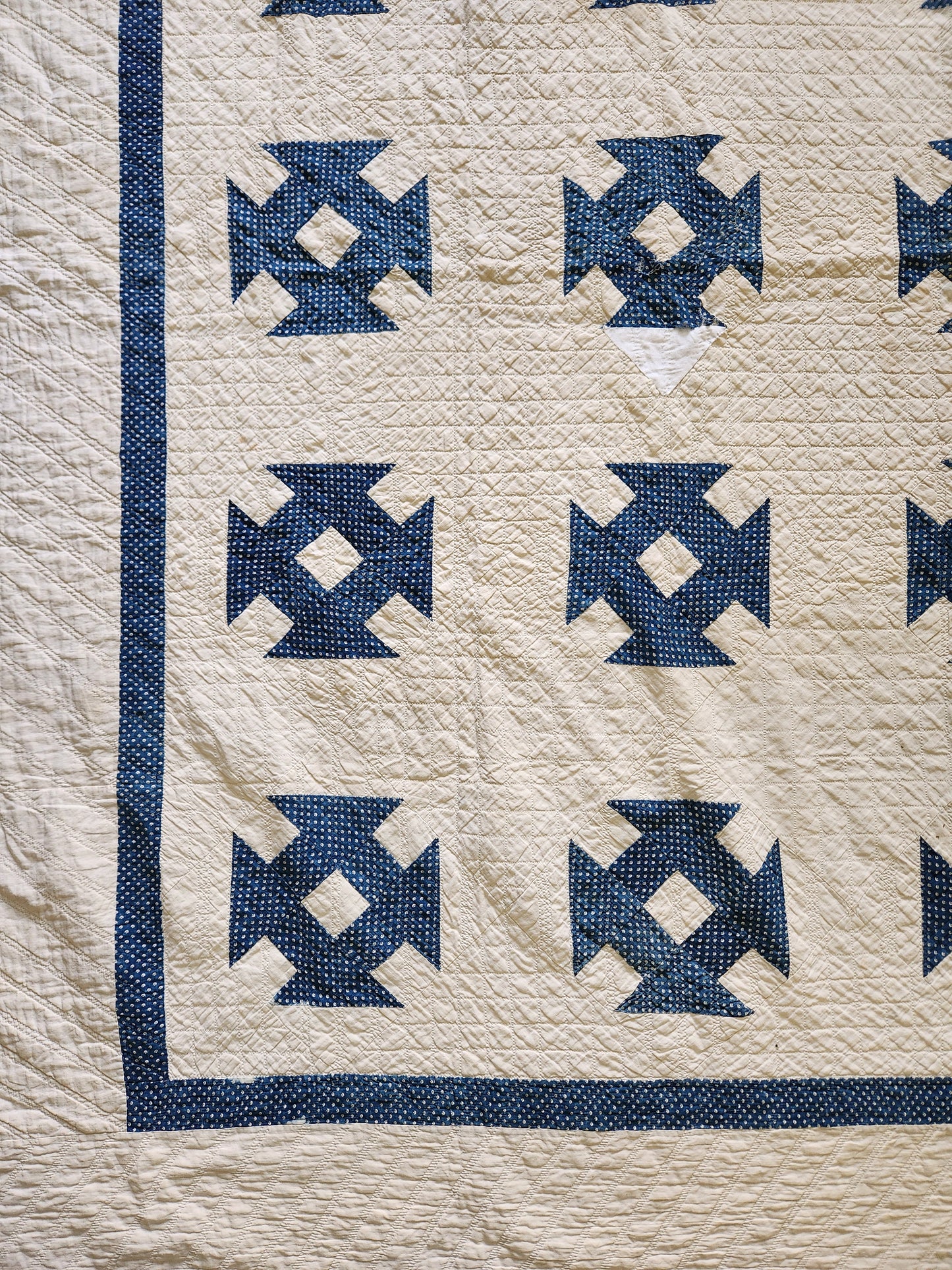 Blue and White Hole in The Barn Door c1890