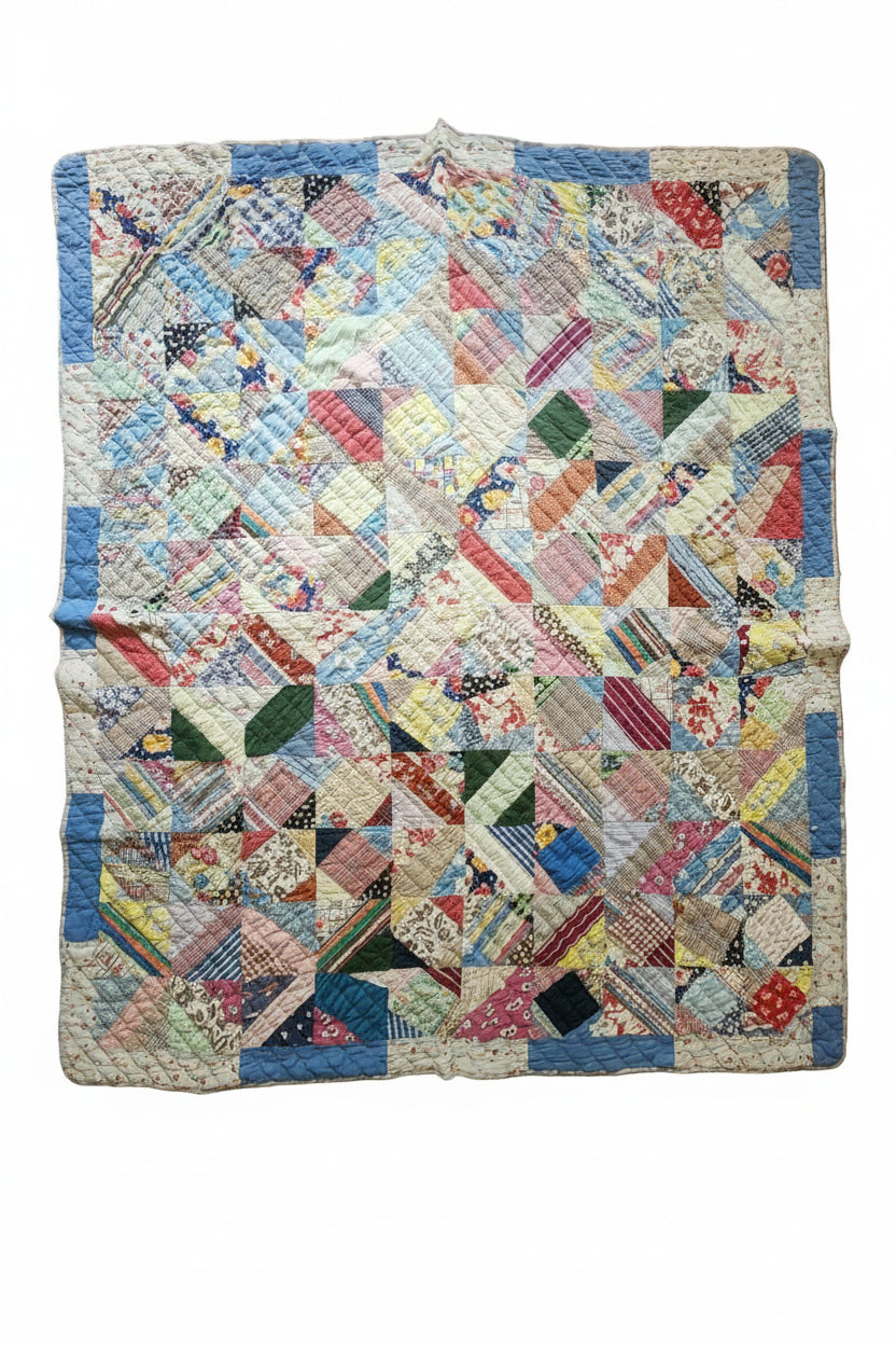 1940’s Feed Sack String Quilt