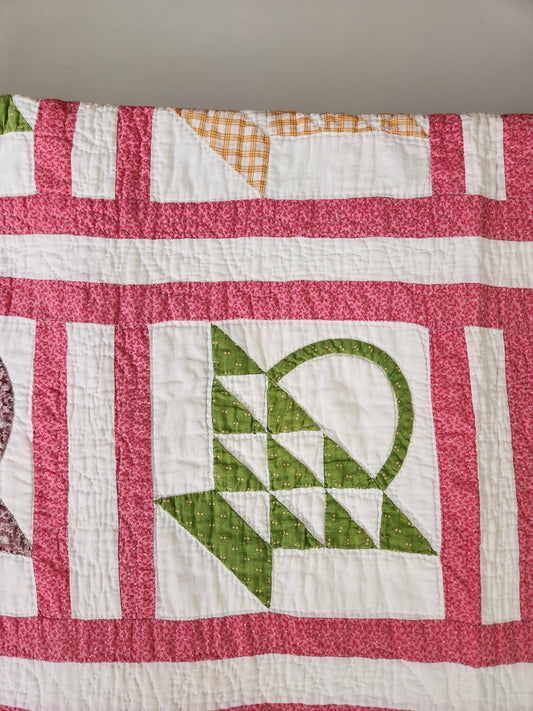 Antique Baskets Quilt c1890
