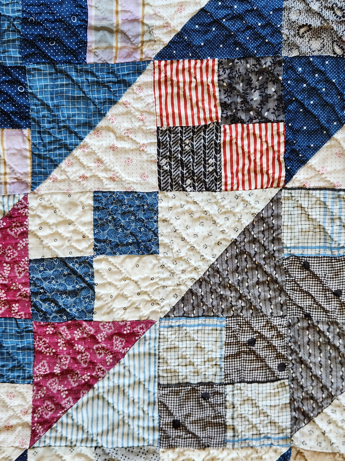 Antique Jacob’s Ladder Quilt c1900