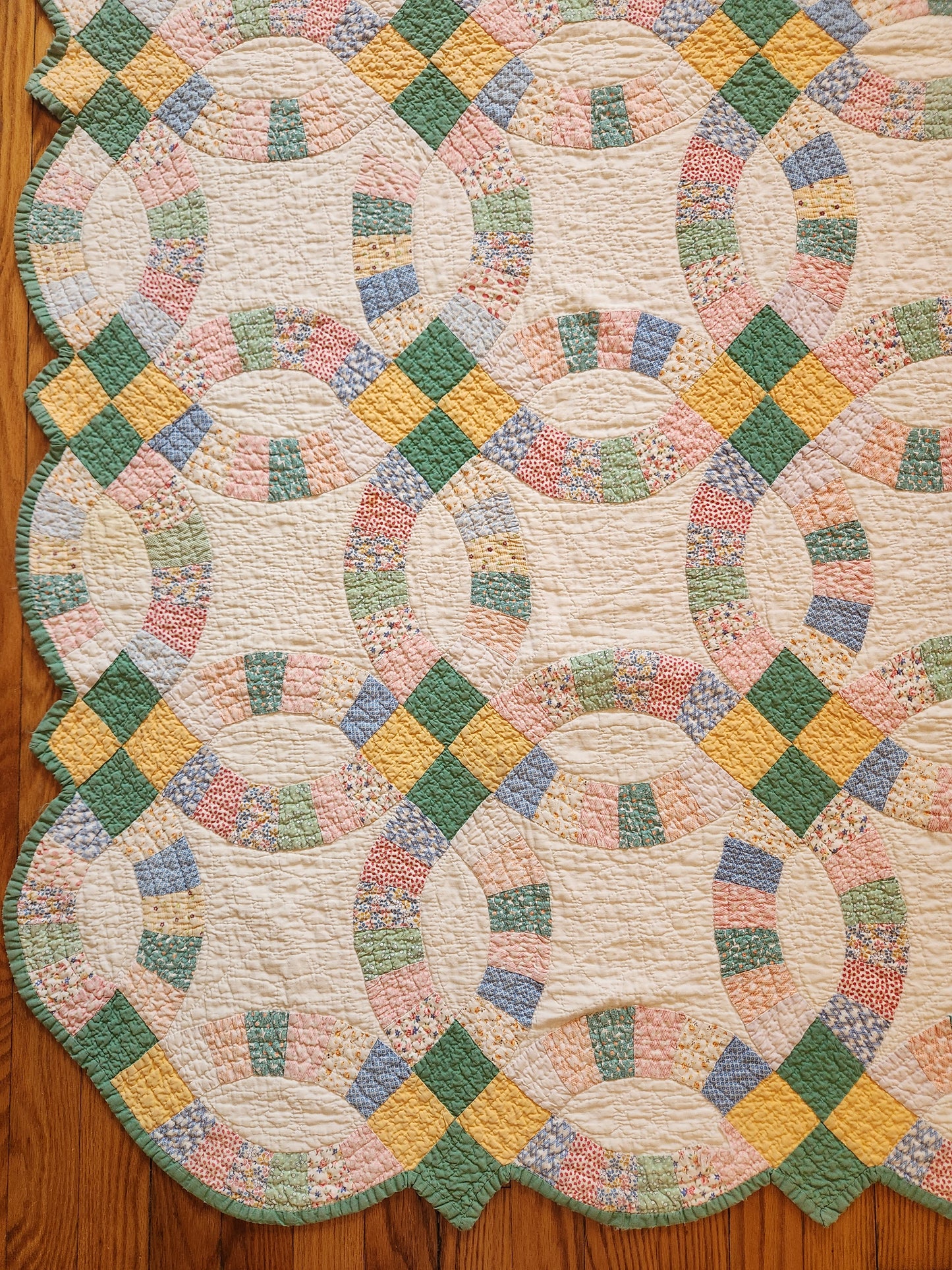Vintage Wedding Rings Quilt c1930
