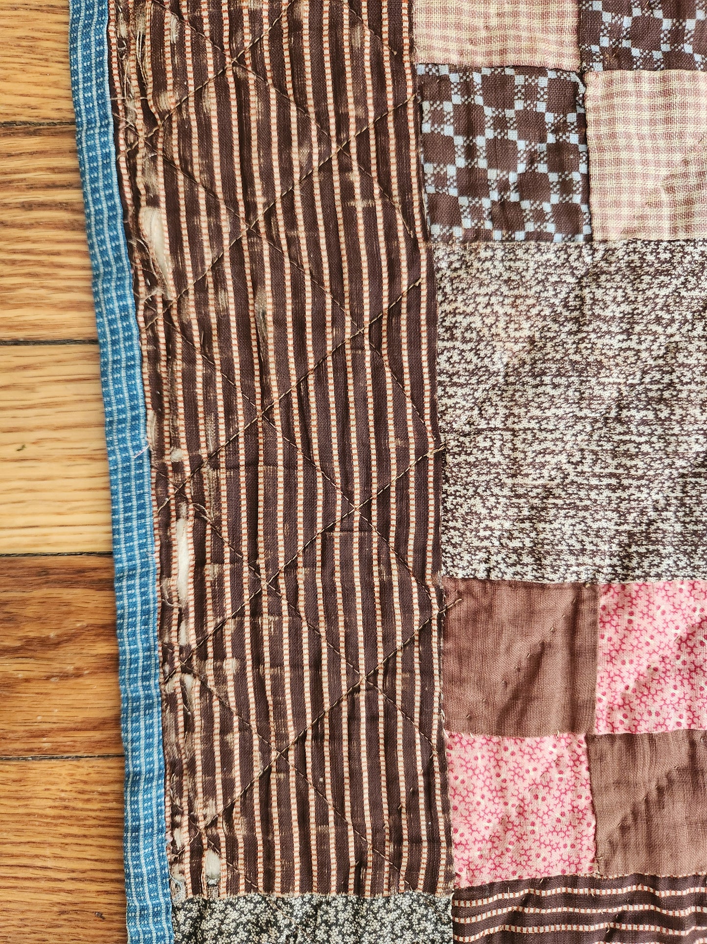Antique Four Patch Quilt c1880