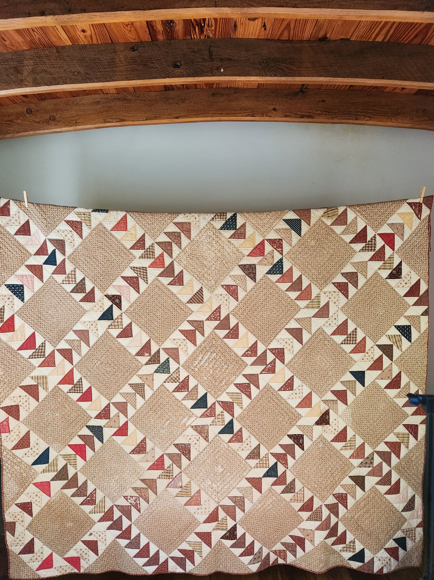 Antique Flying Geese Quilt c1870