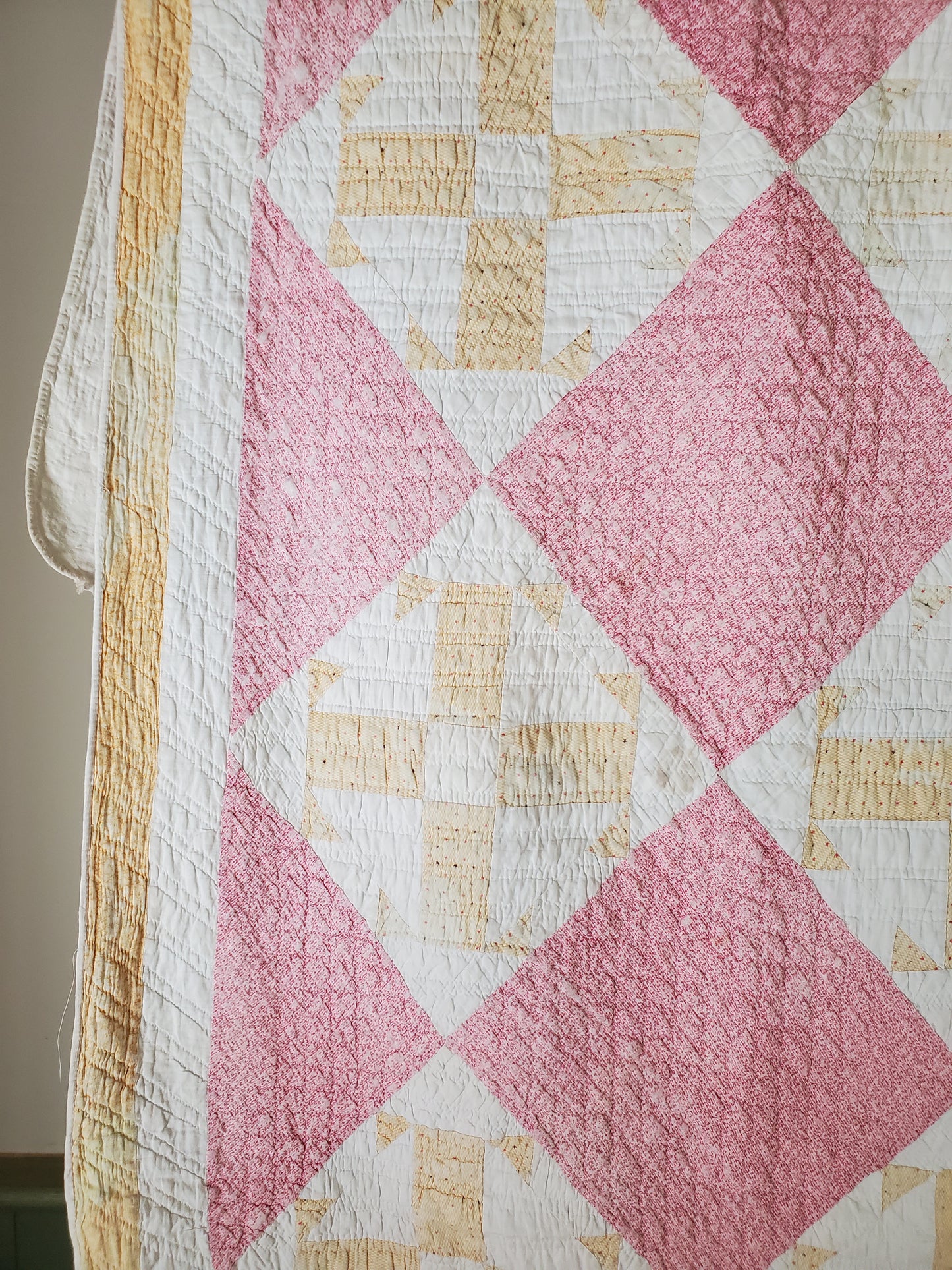 Capital T Antique Quilt, ca 1875