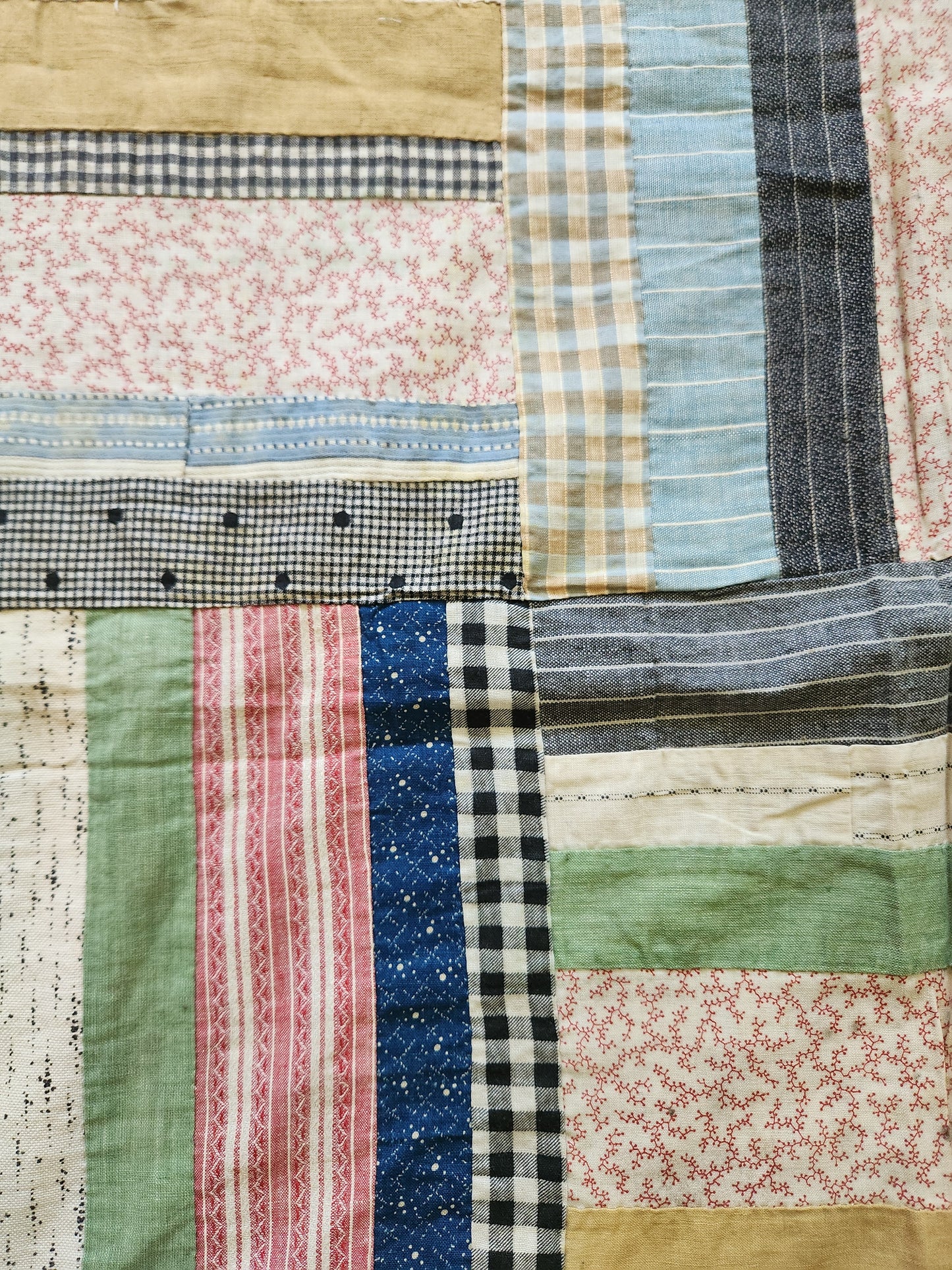 Strip Quilt Top c1920