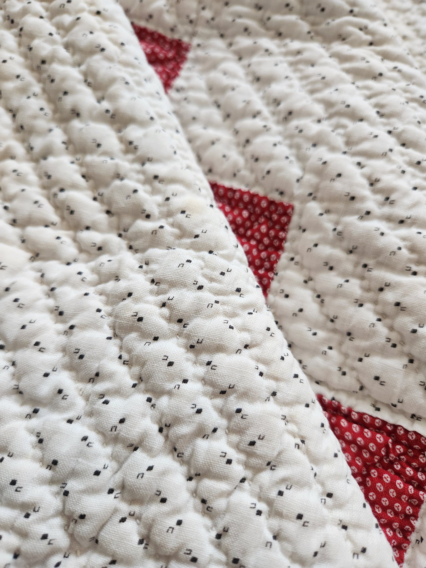 Late 19th Century Irish Chain Antique Quilt