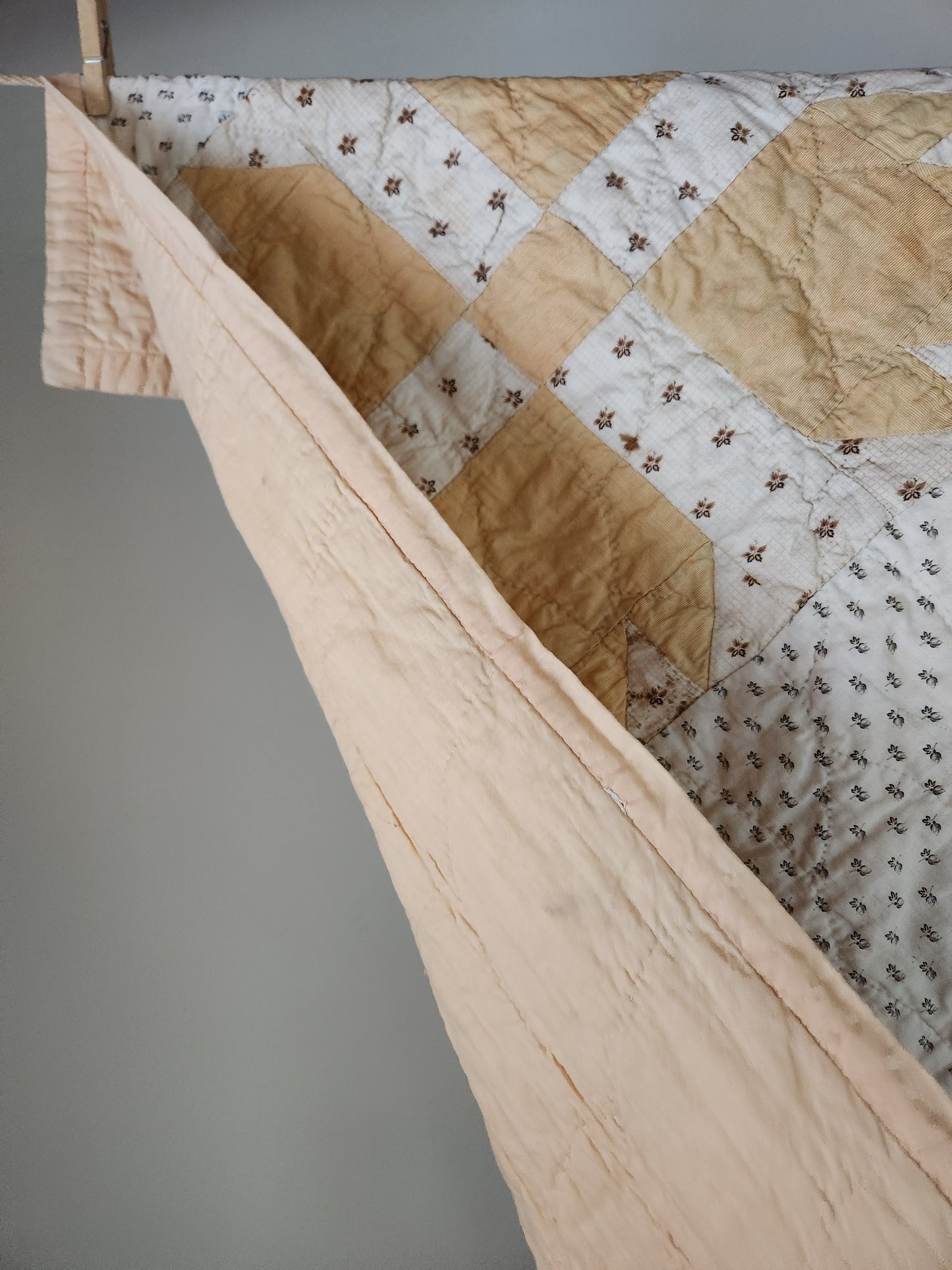 Antique Bear Paw Patchwork Quilt c1890