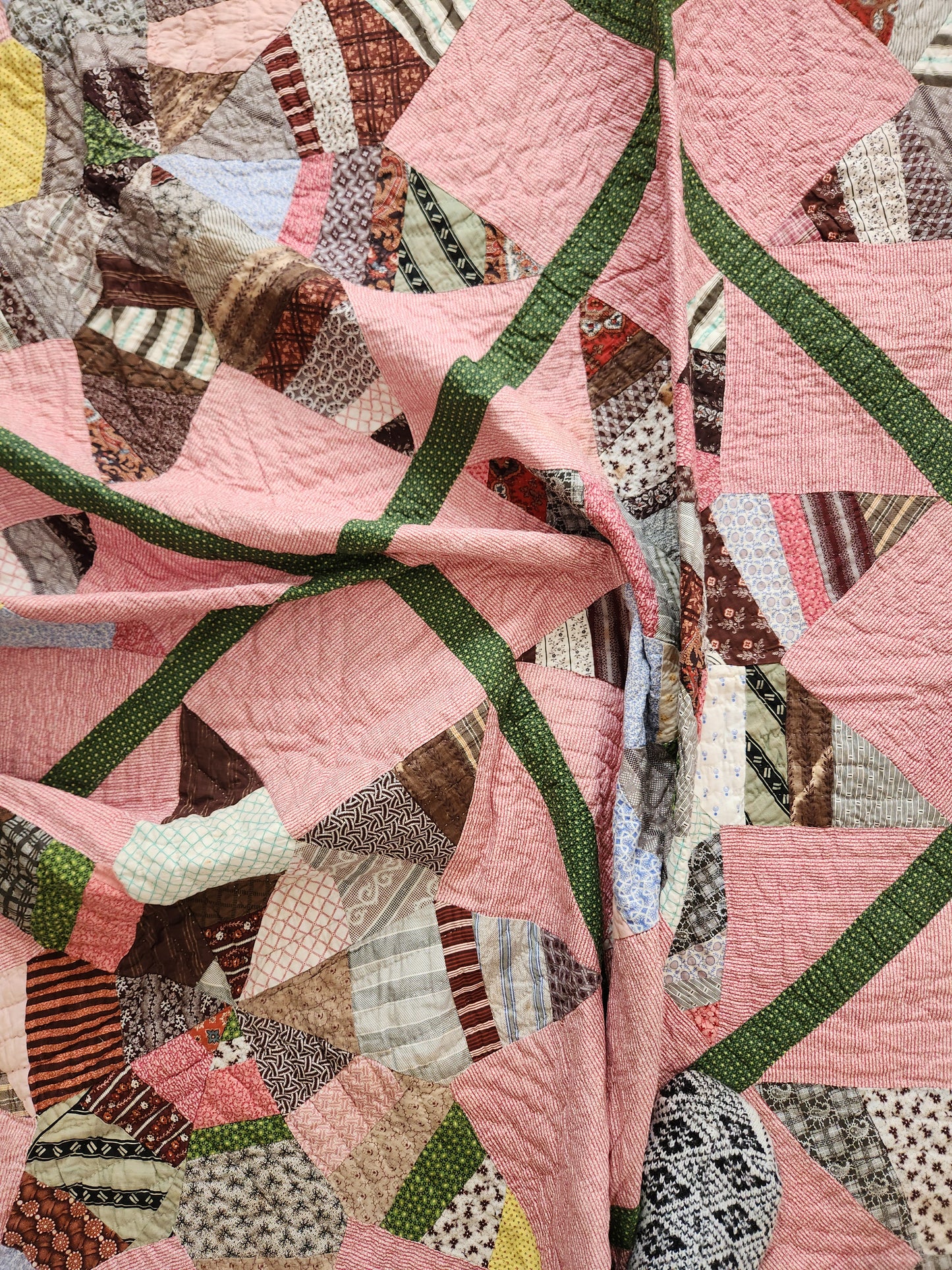 19th Century Star Antique Quilt ca 1870