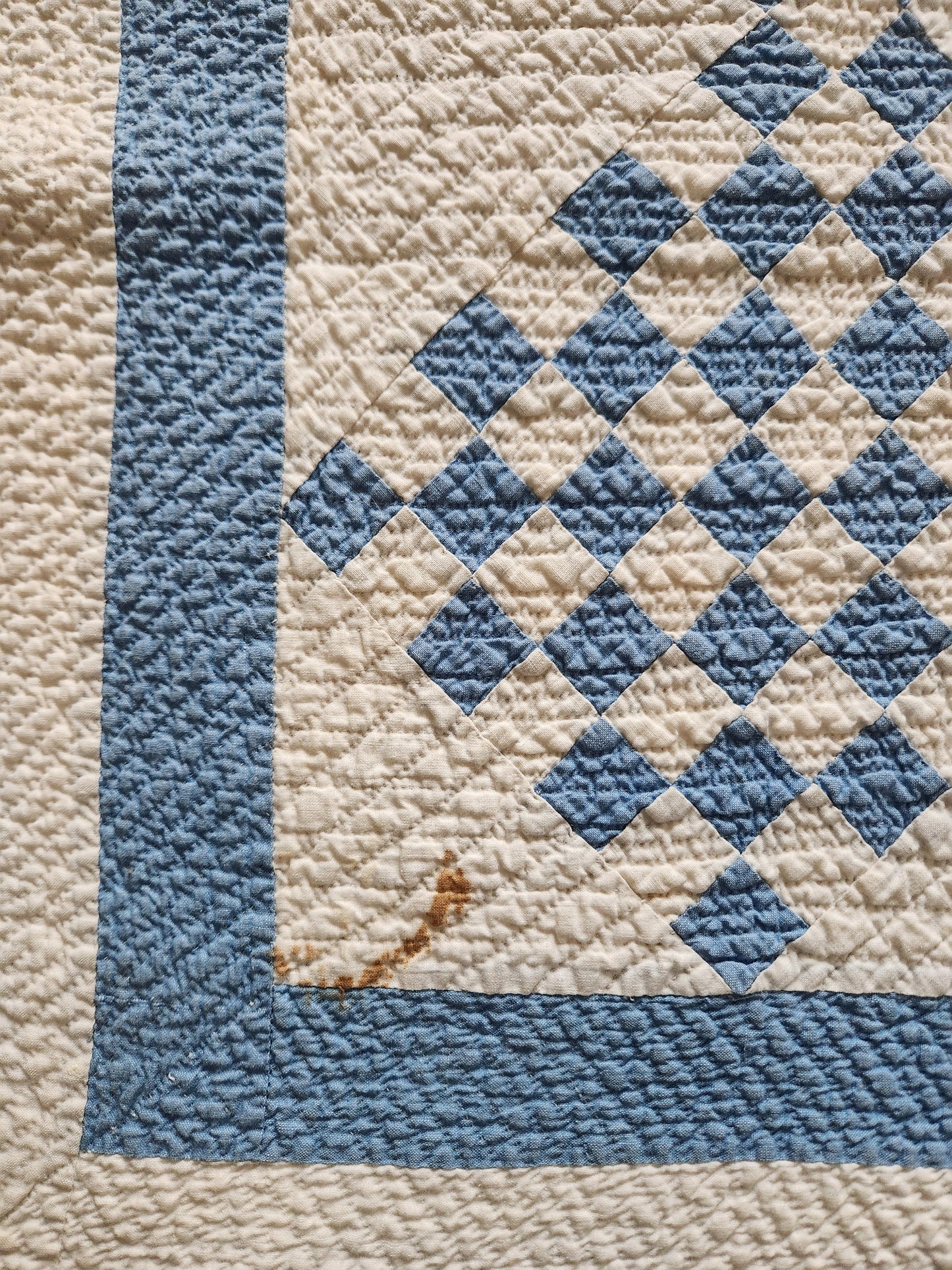 Blue and White Triple Irish Chain