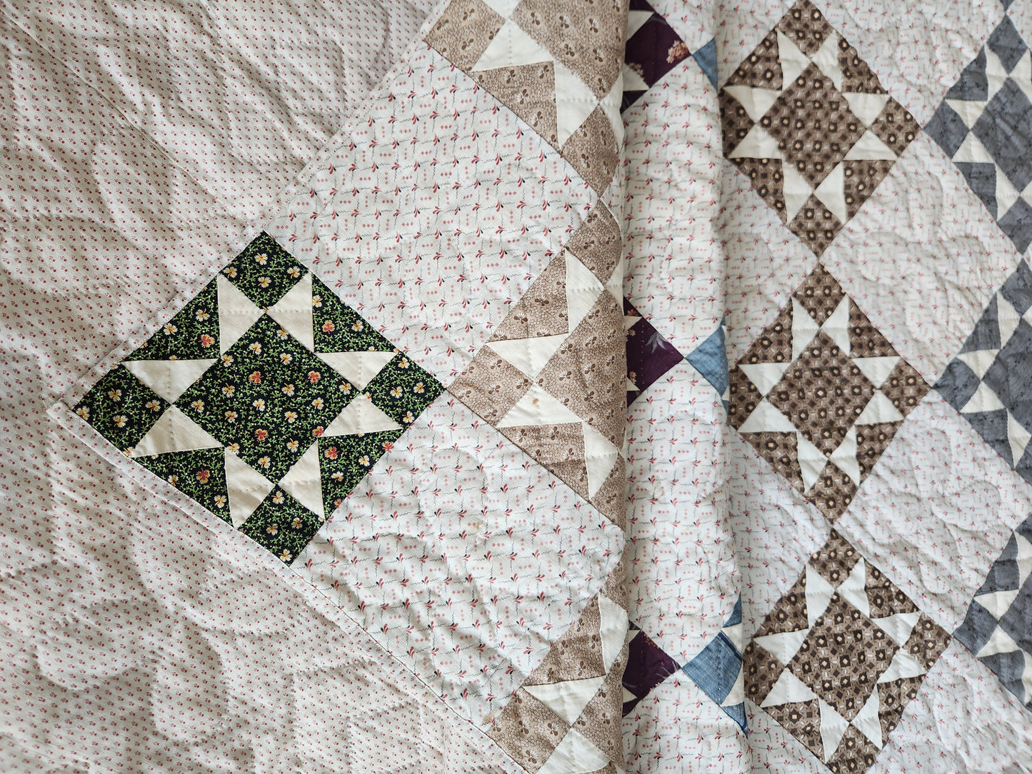 Antique Evening Star Quilt c1900