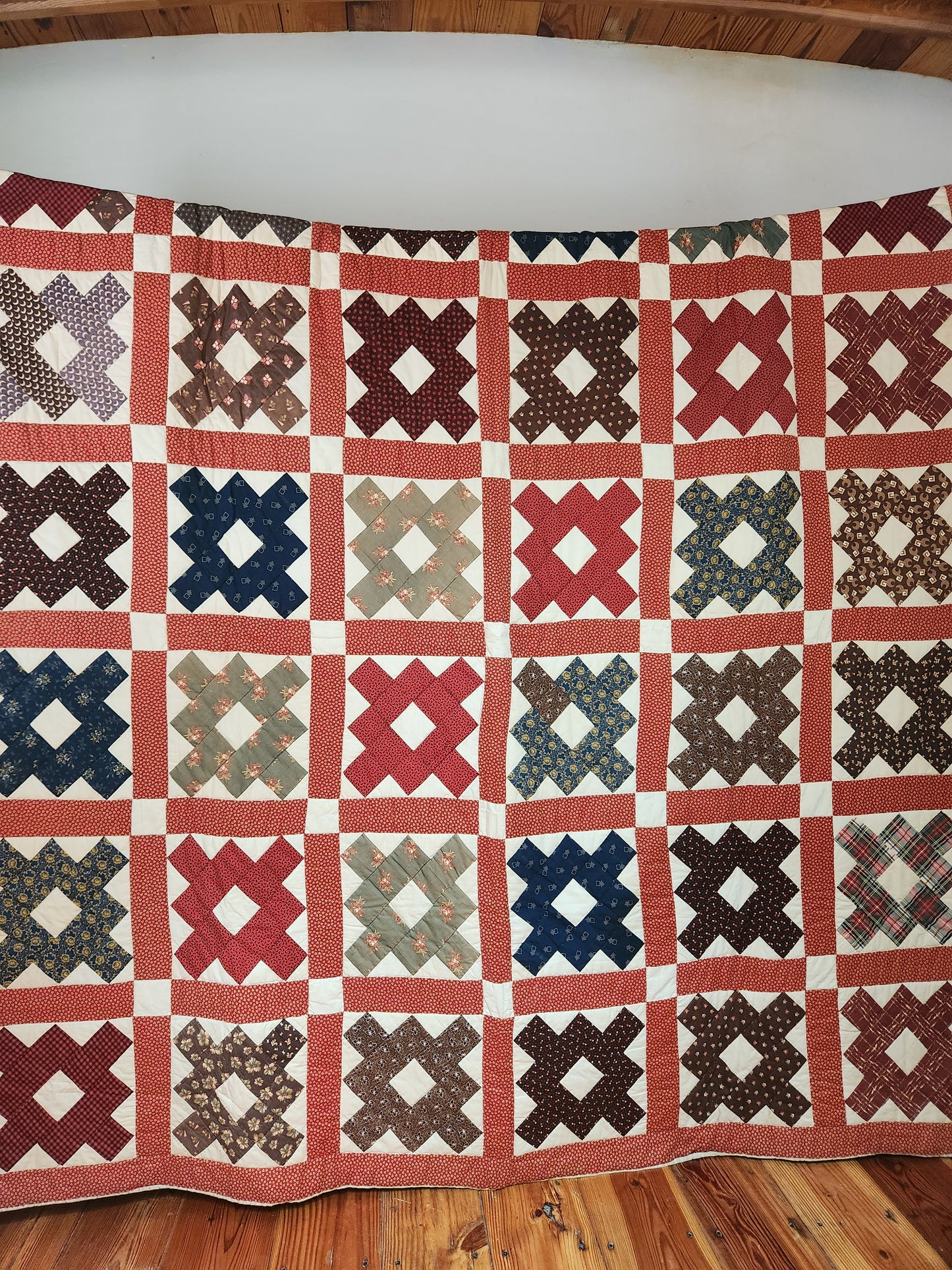 19th Century Antique Chimney Sweep Quilt