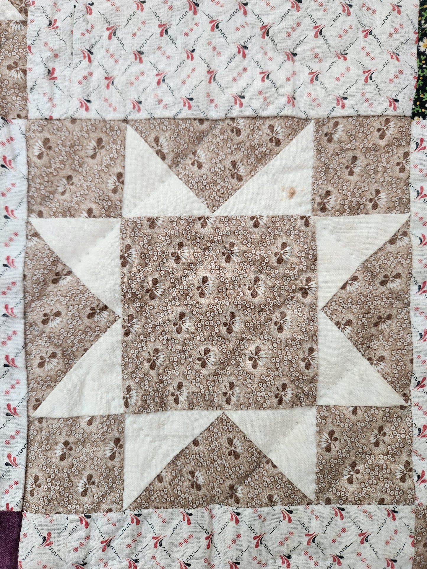 Antique Evening Star Quilt c1900