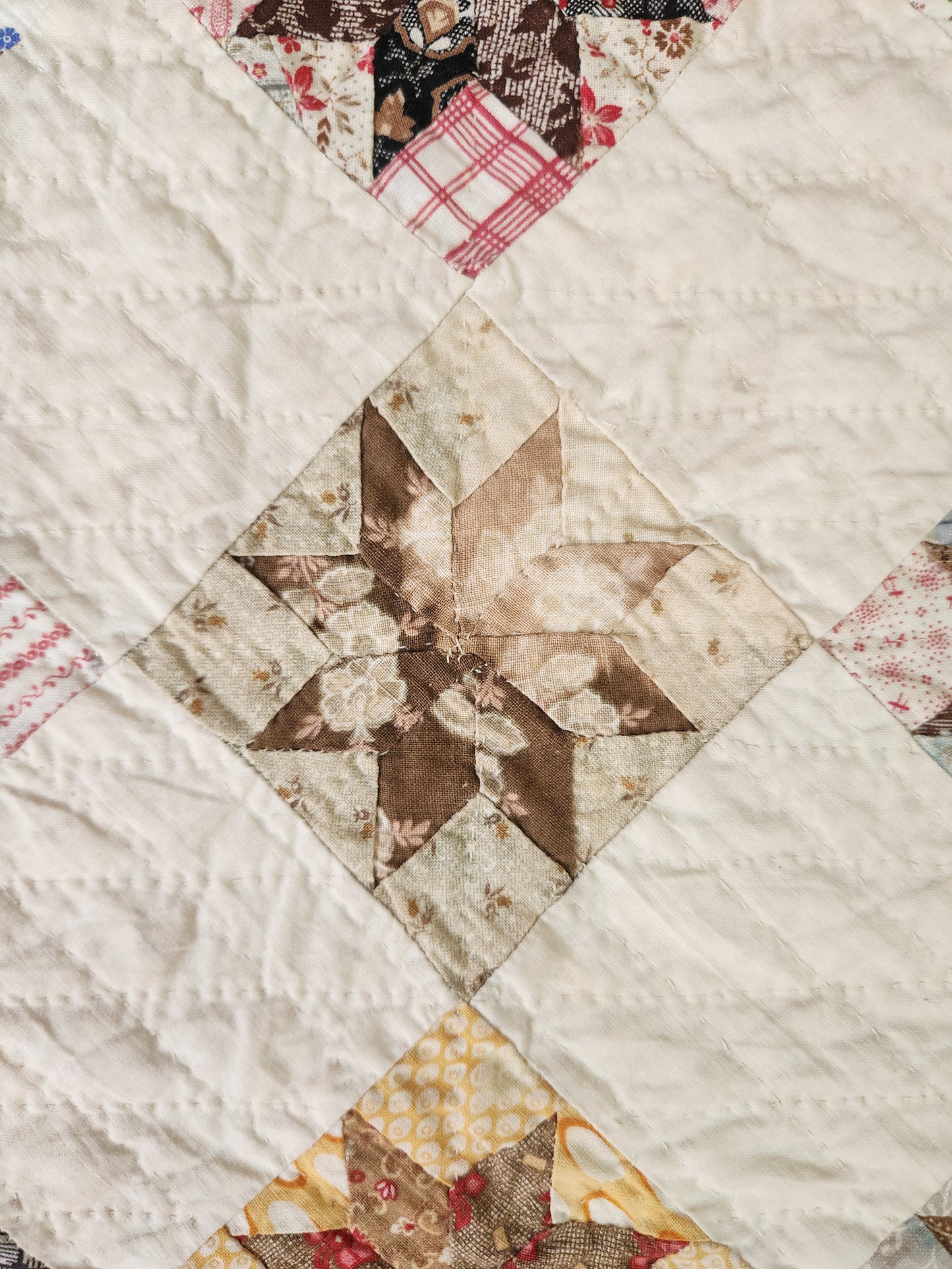 Antique LeMoyne Star Quilt ca 1880