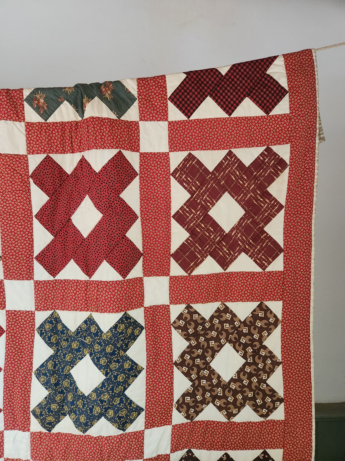 19th Century Antique Chimney Sweep Quilt