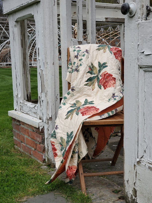 Vintage Peony Quilt