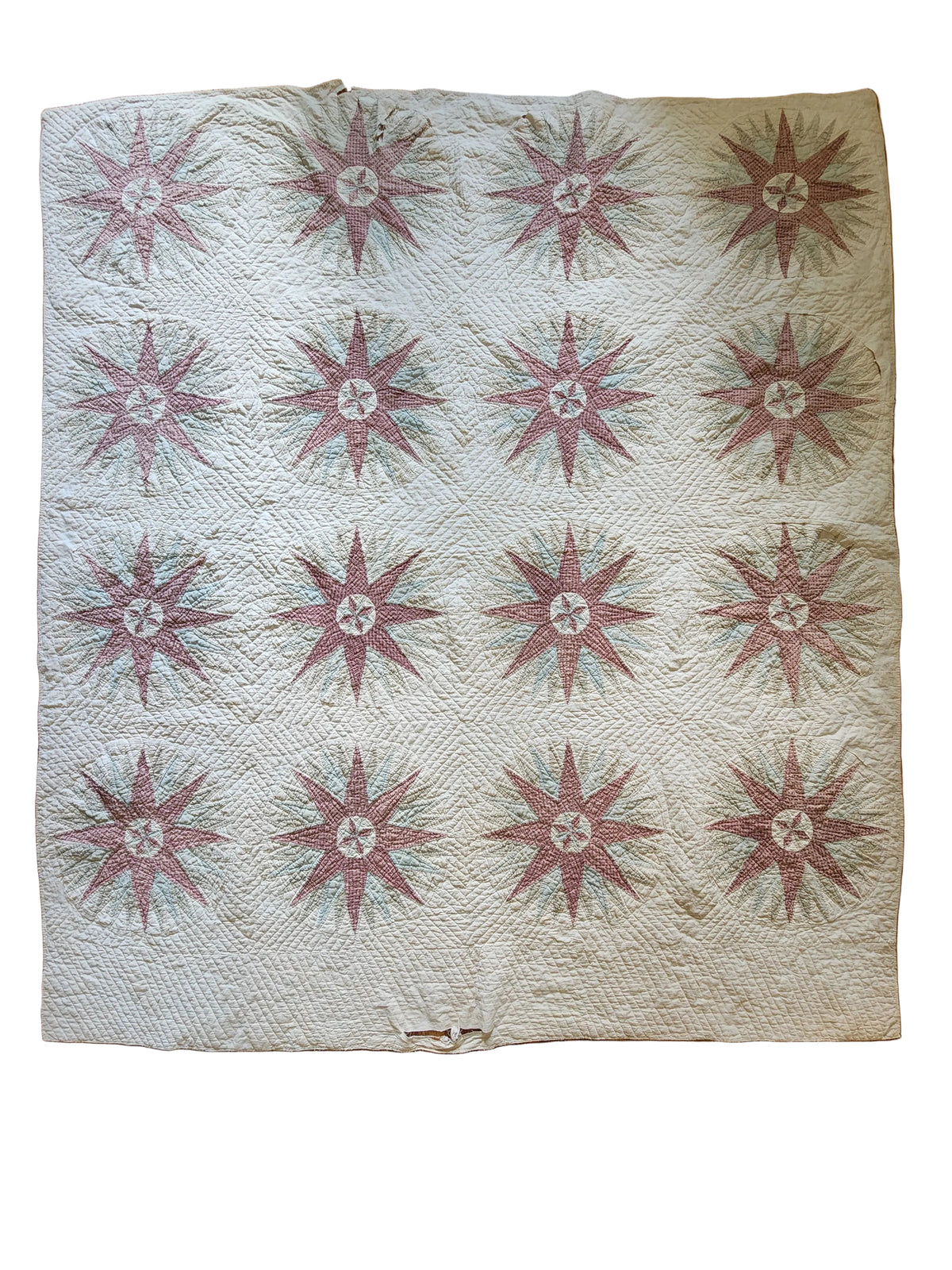 Antique 19th Century Compass Quilt