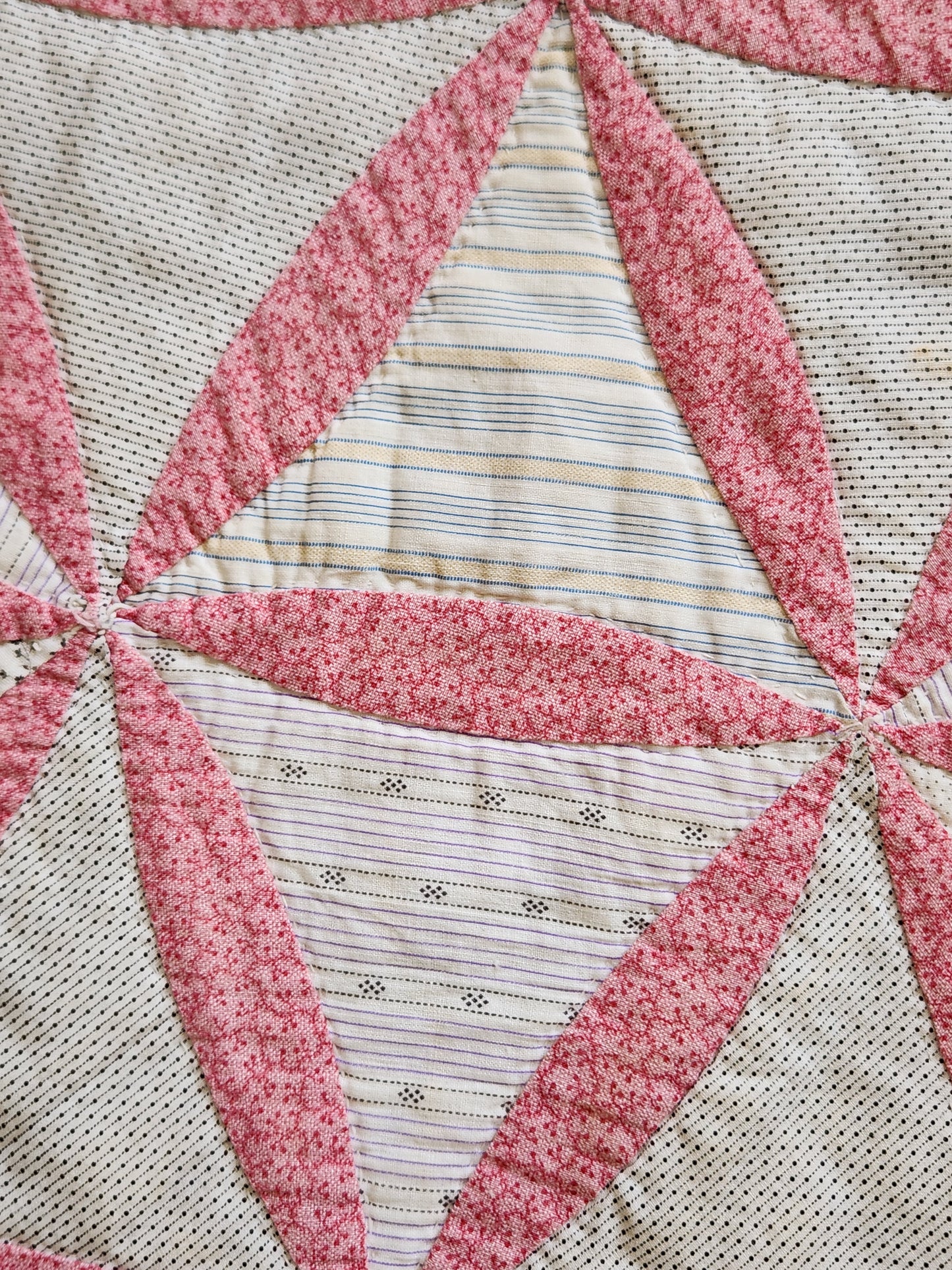 Hand Pieced Antique Quilt c1890