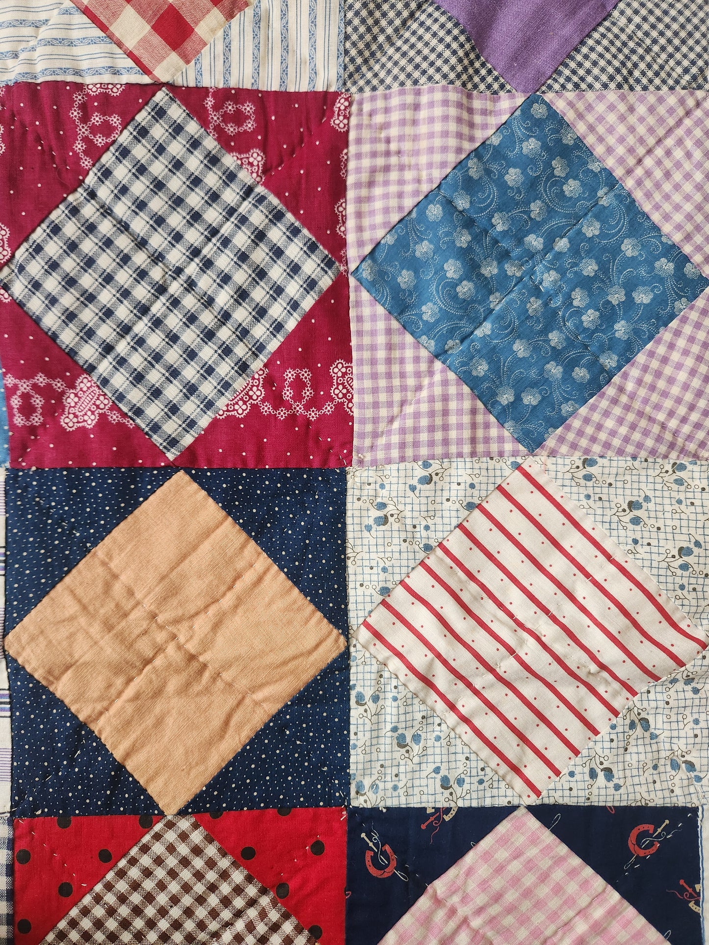 Vintage Square in a Square Quilt c1930
