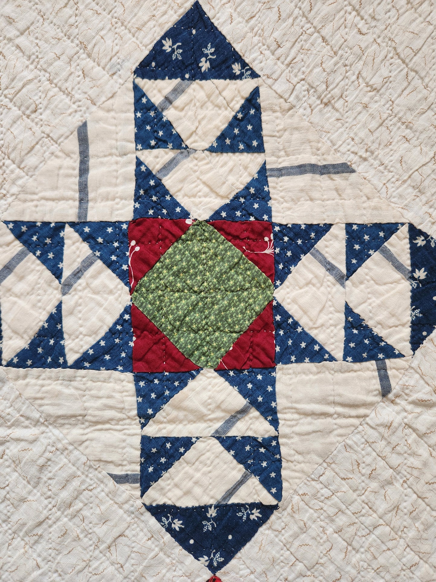 Antique 19th Century Wild Goose Chase Quilt