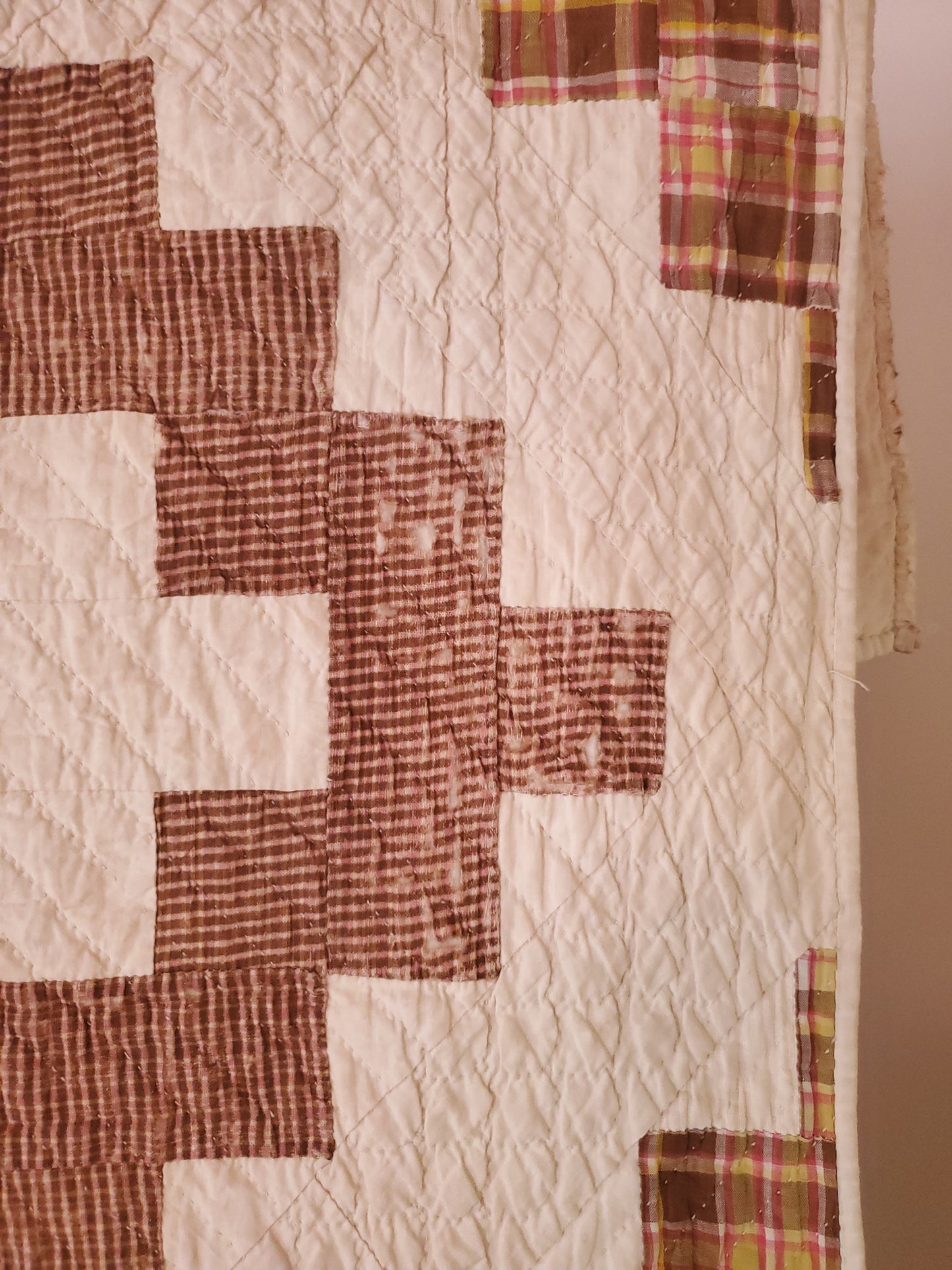 19th Century Chimney Sweep Antique Quilt, ca 1880