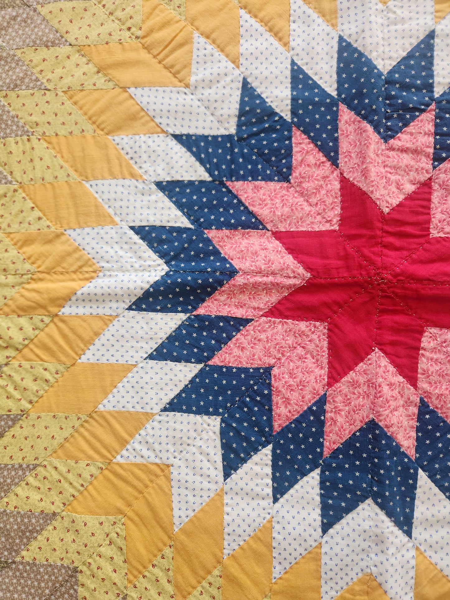 Antique Lone Star Quilt c1900 