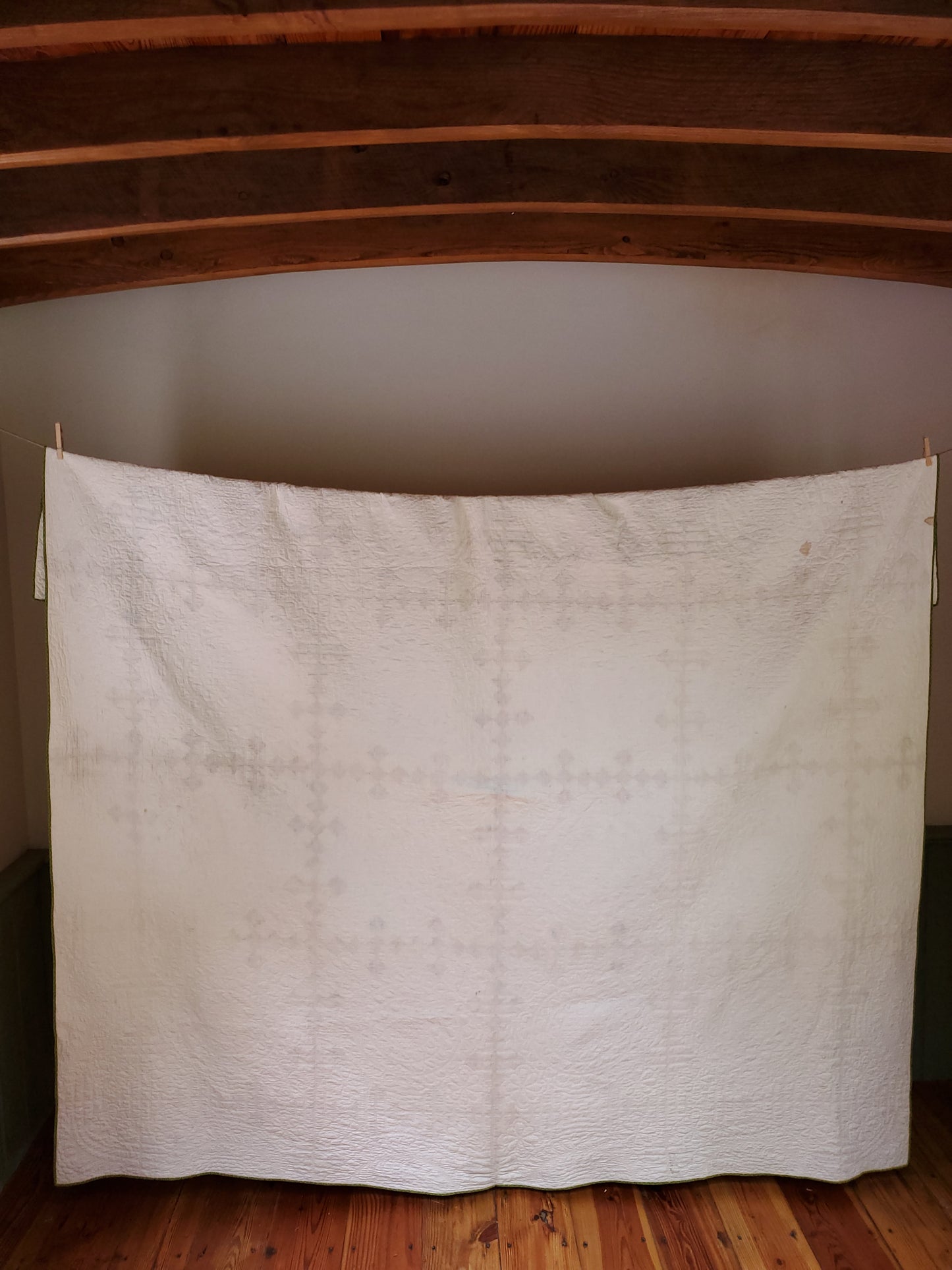 Antique Double 9 Patch Quilt, 19th Cent