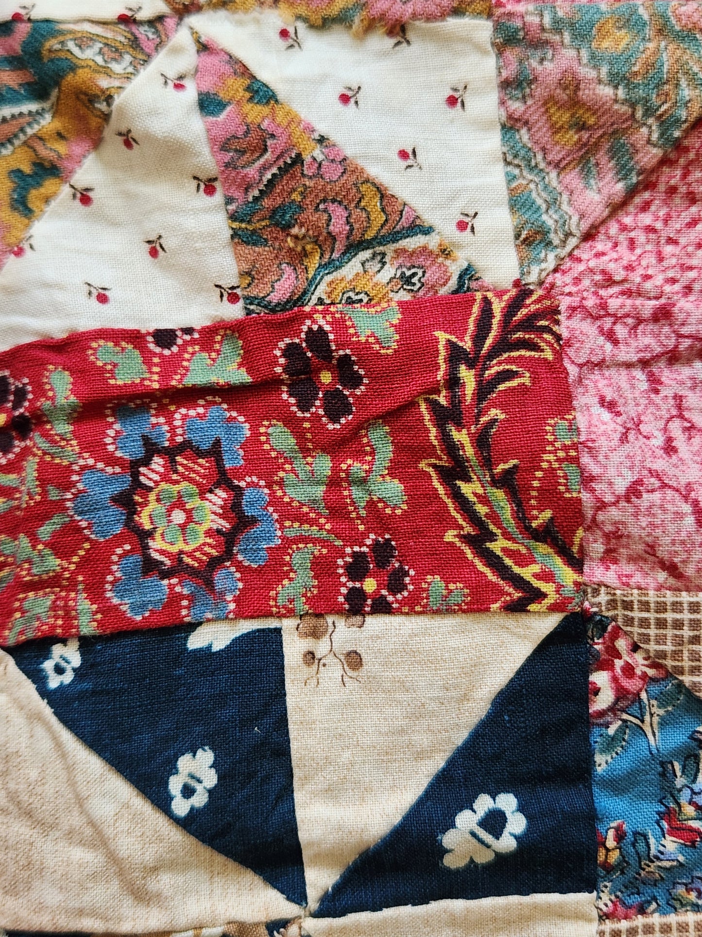 Antique Improvisational Quilt Top