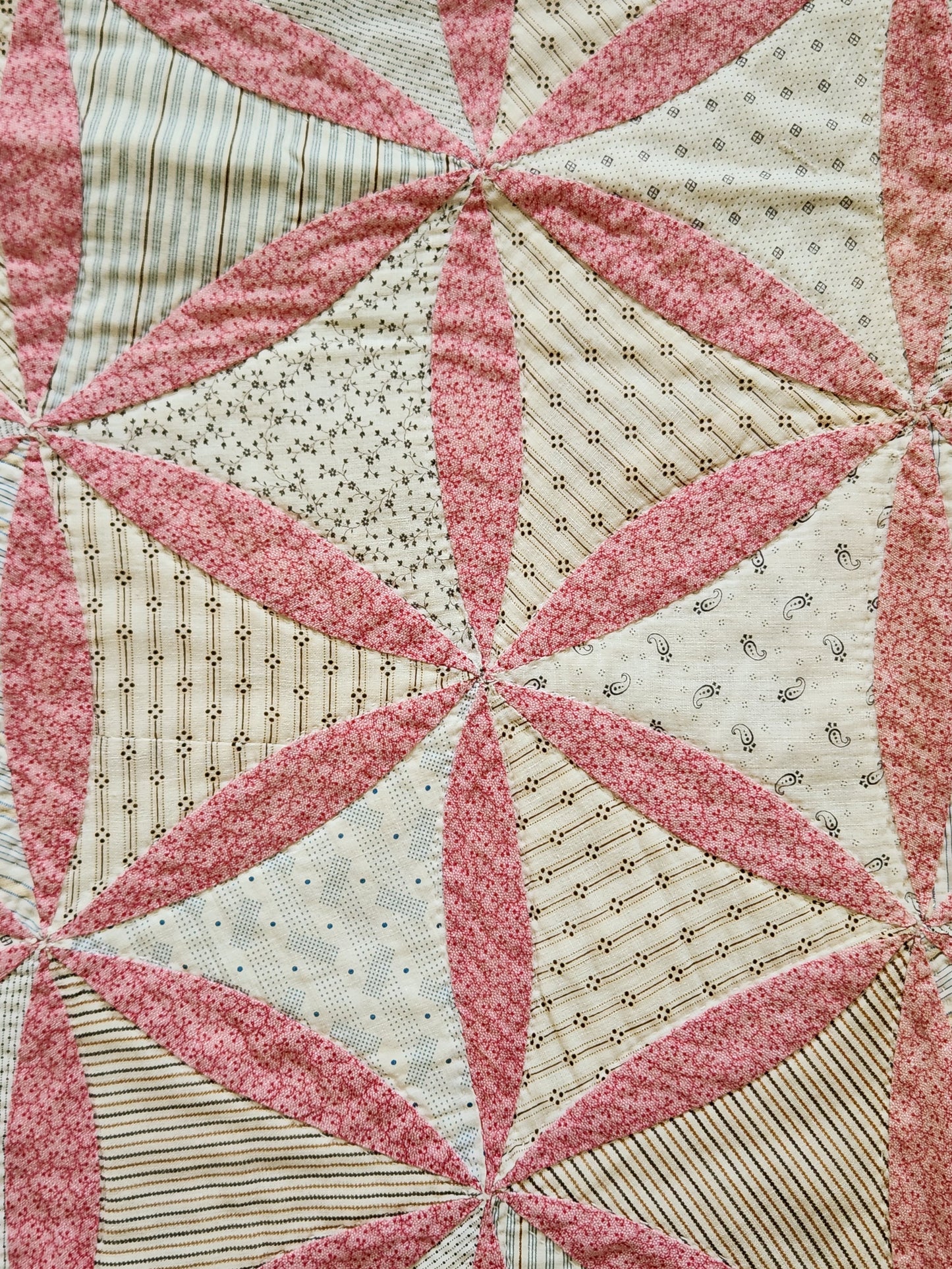 Hand Pieced Antique Quilt c1890
