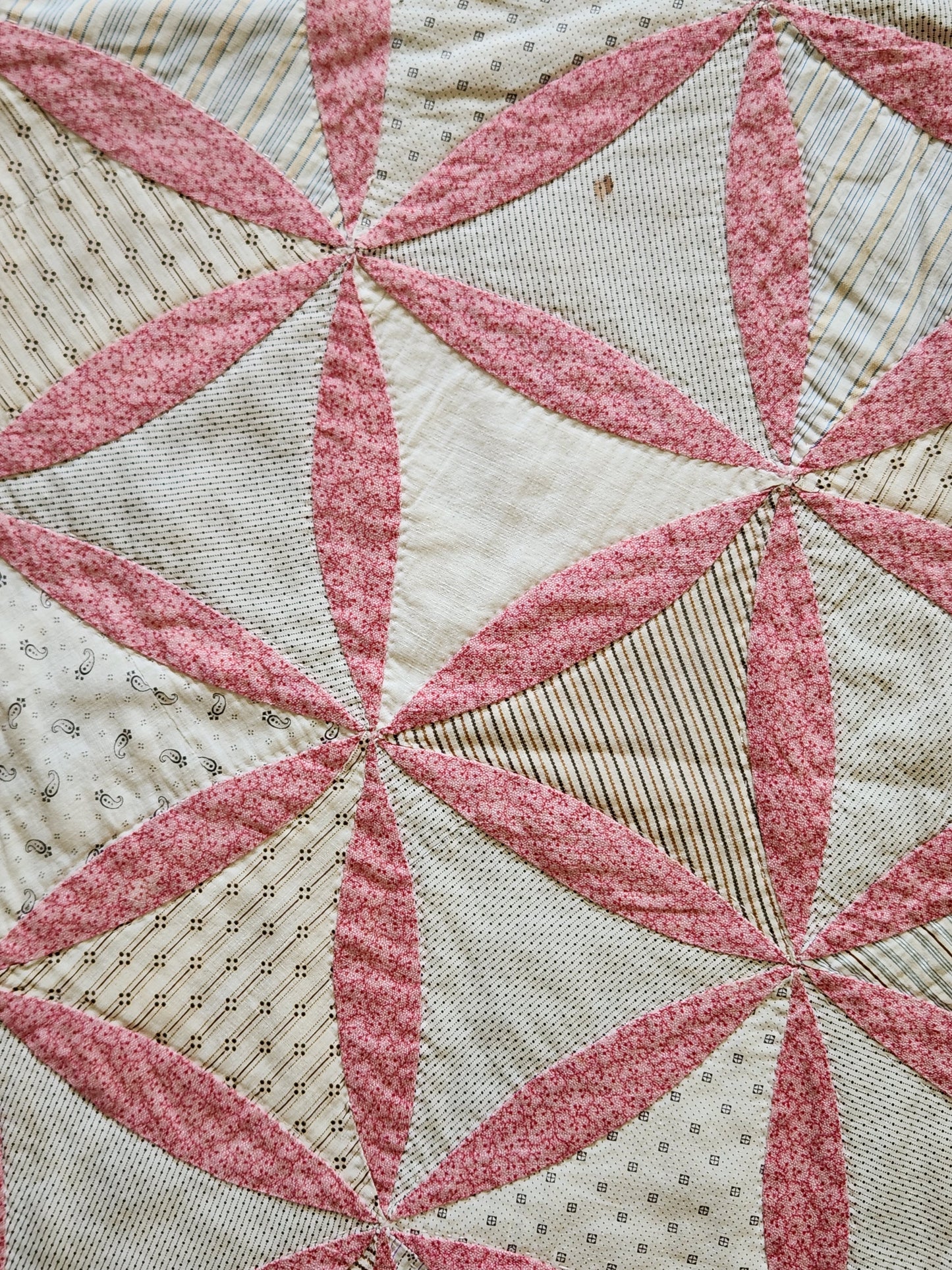 Hand Pieced Antique Quilt c1890
