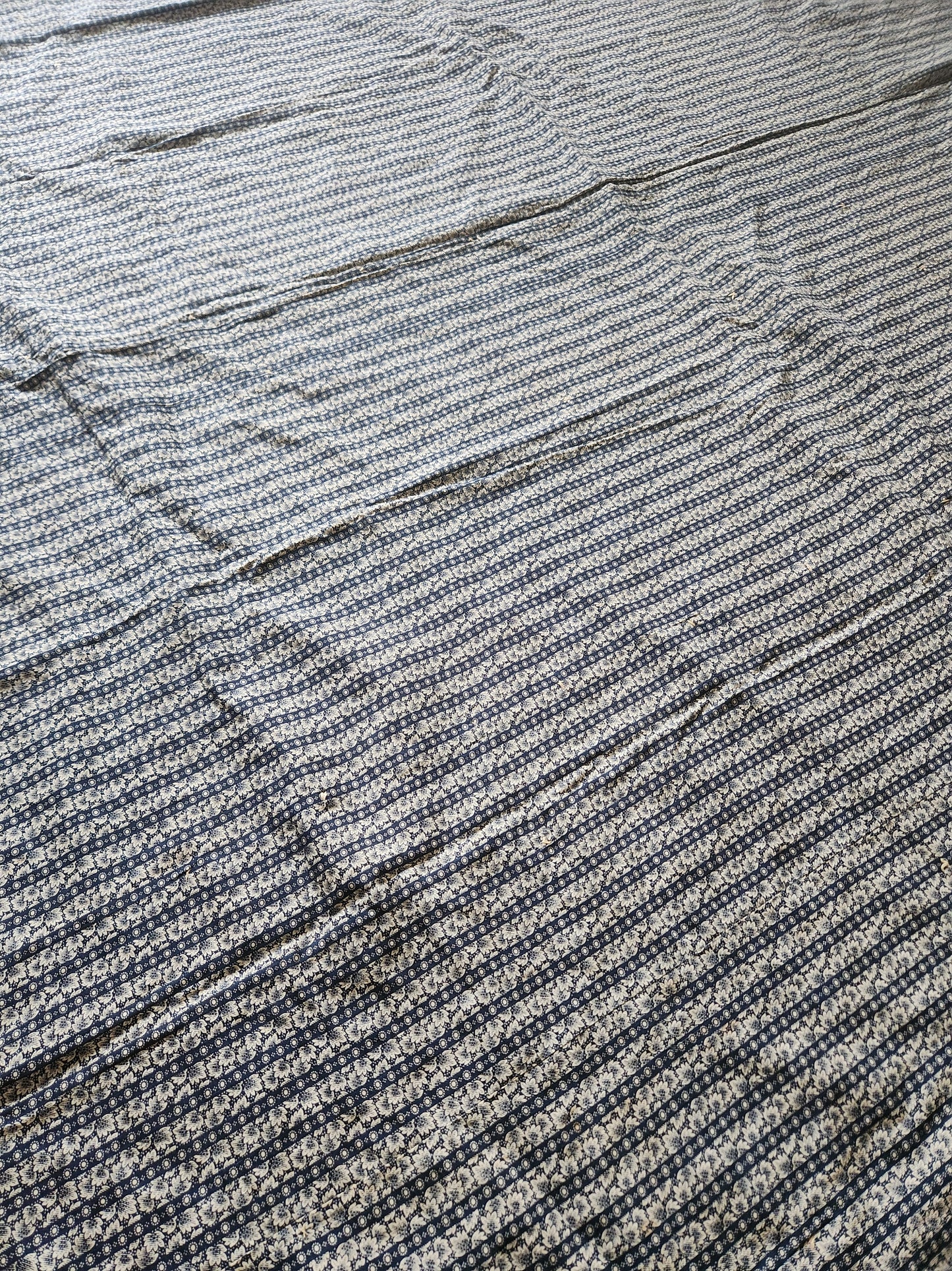 Antique Cotton Crazy Quilt c1890