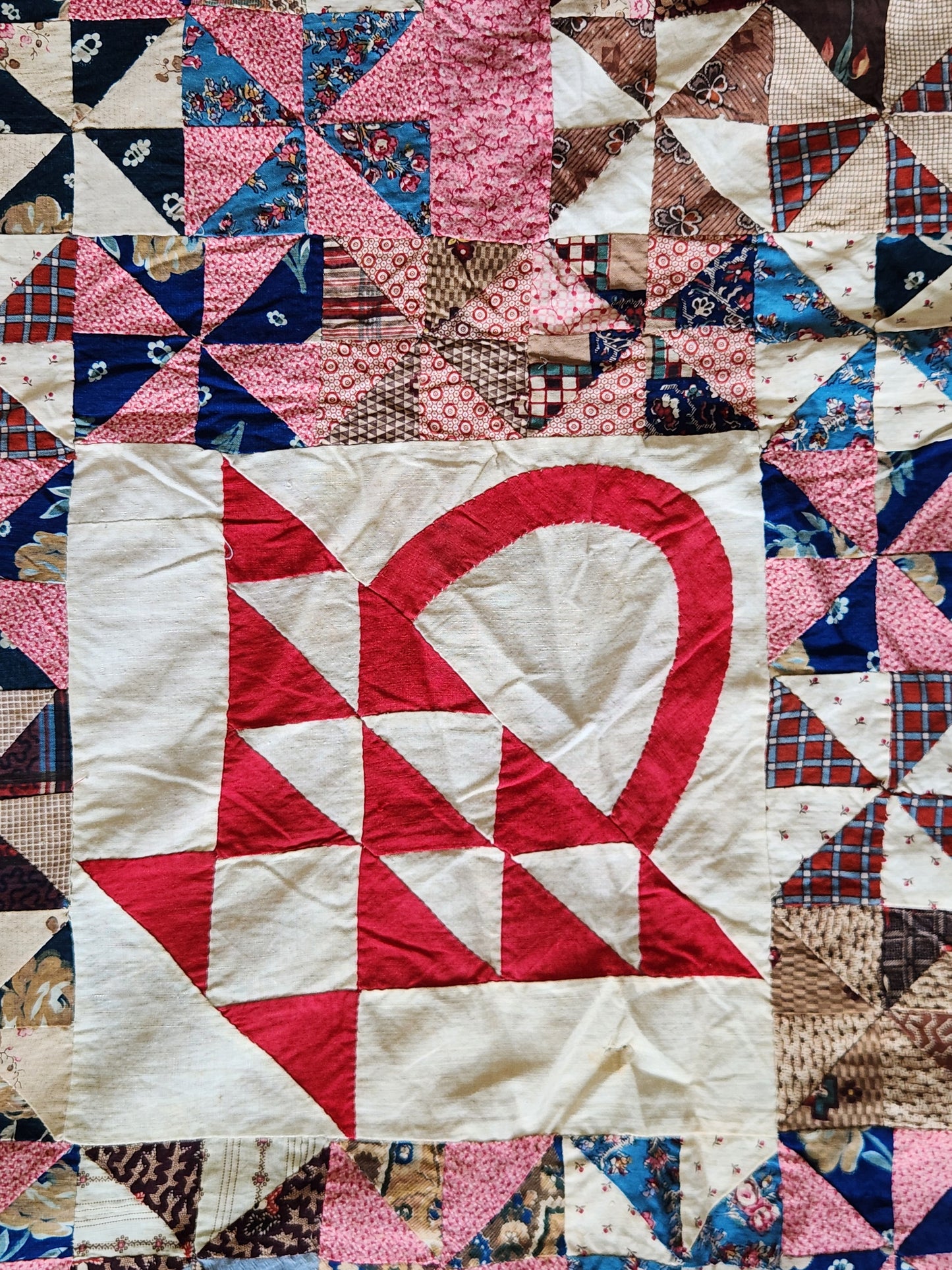 Antique Improvisational Quilt Top