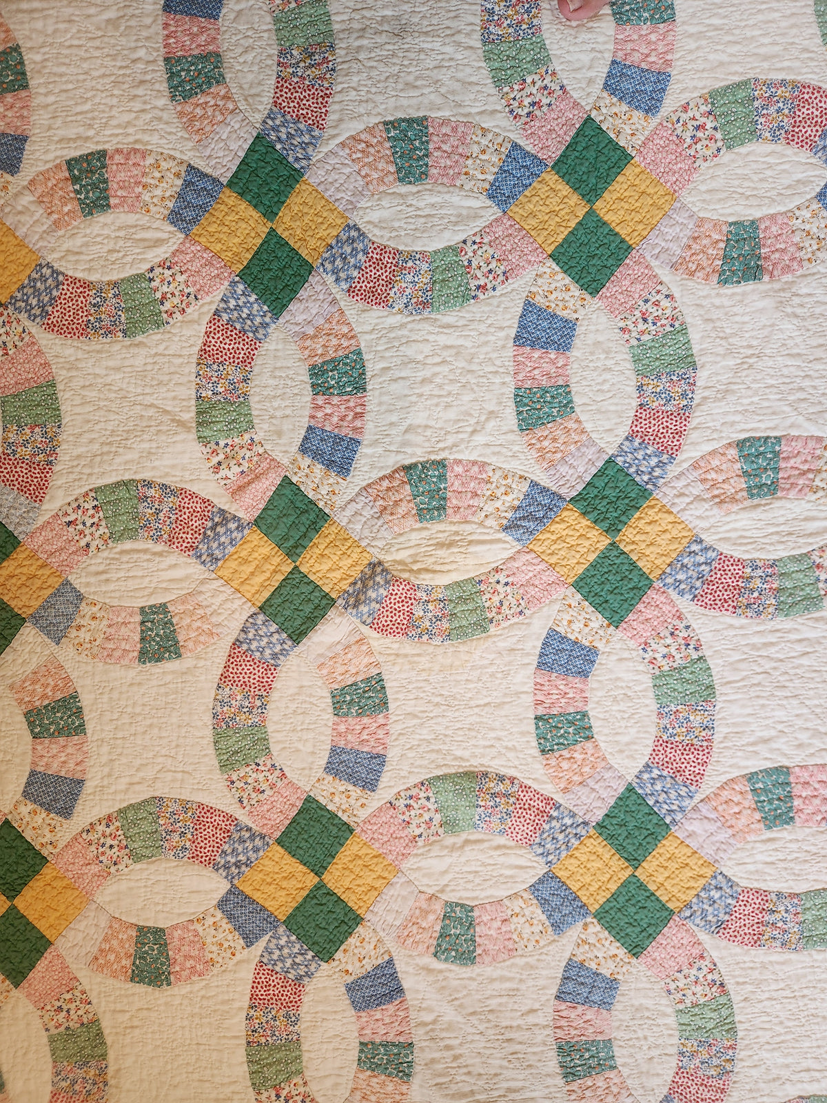 Vintage Wedding Rings Quilt c1930