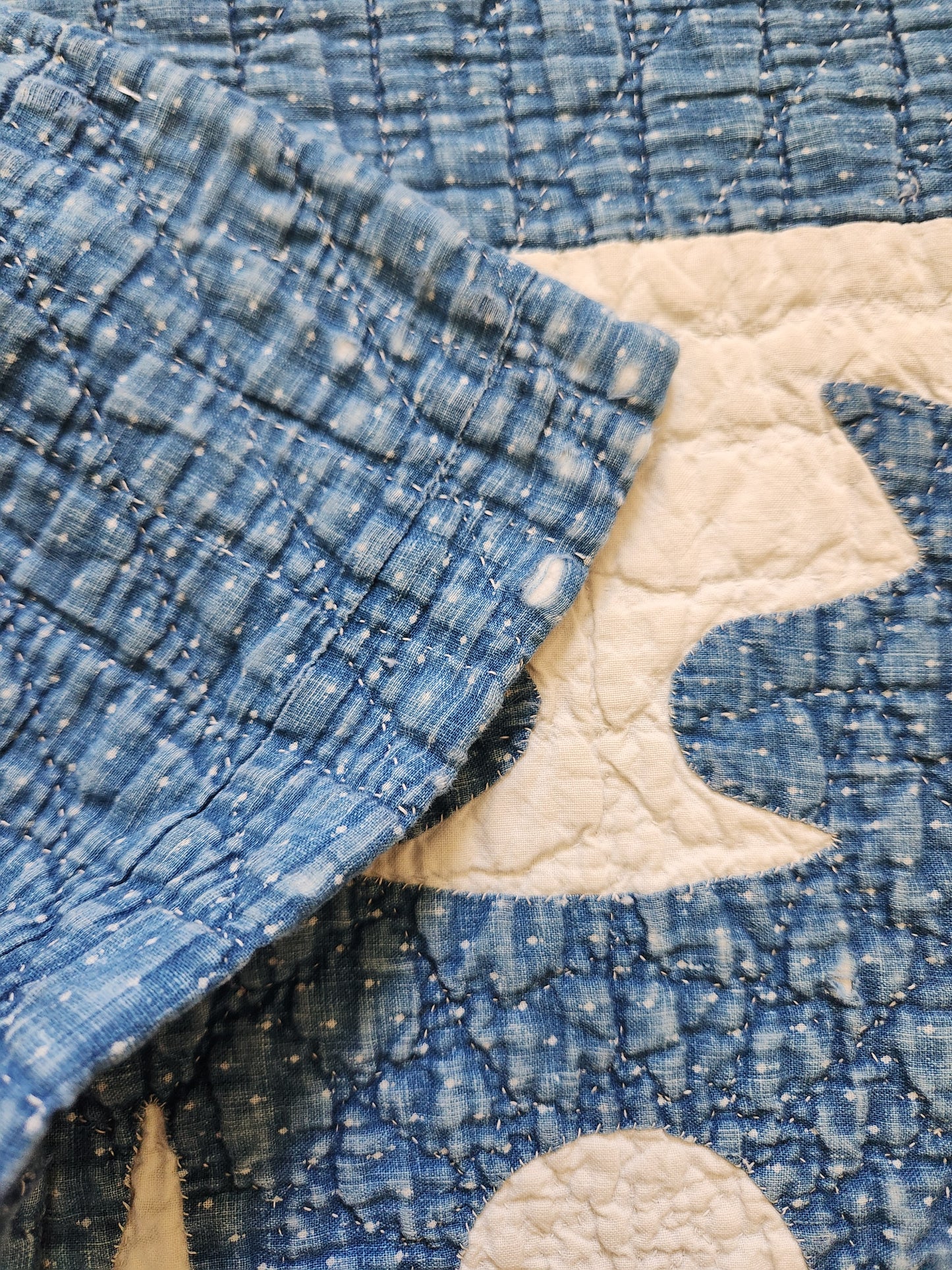 Antique & White Papercut Quilt c1900