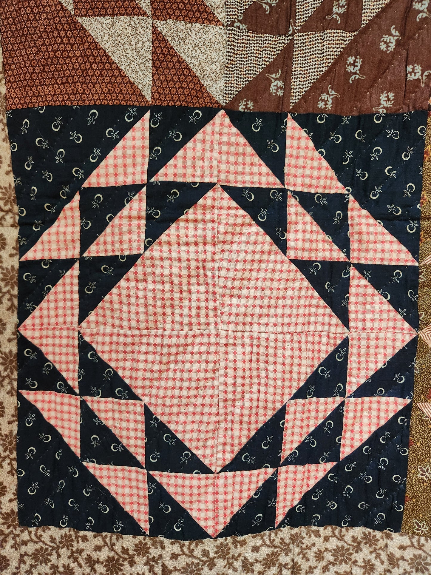 Mint Condition 19th Century Patchwork Quilt
