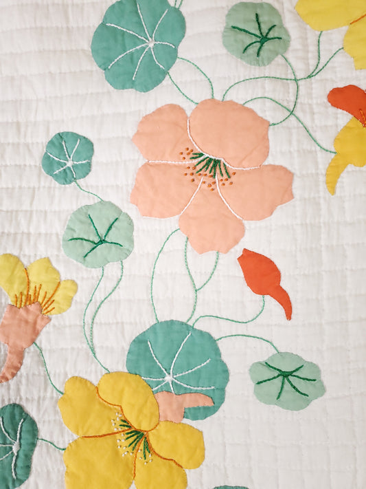 Vintage Nasturtium Quilt