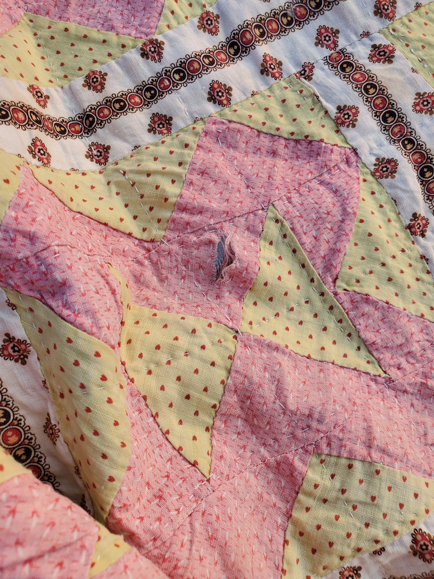 Double Pink Antique Quilt