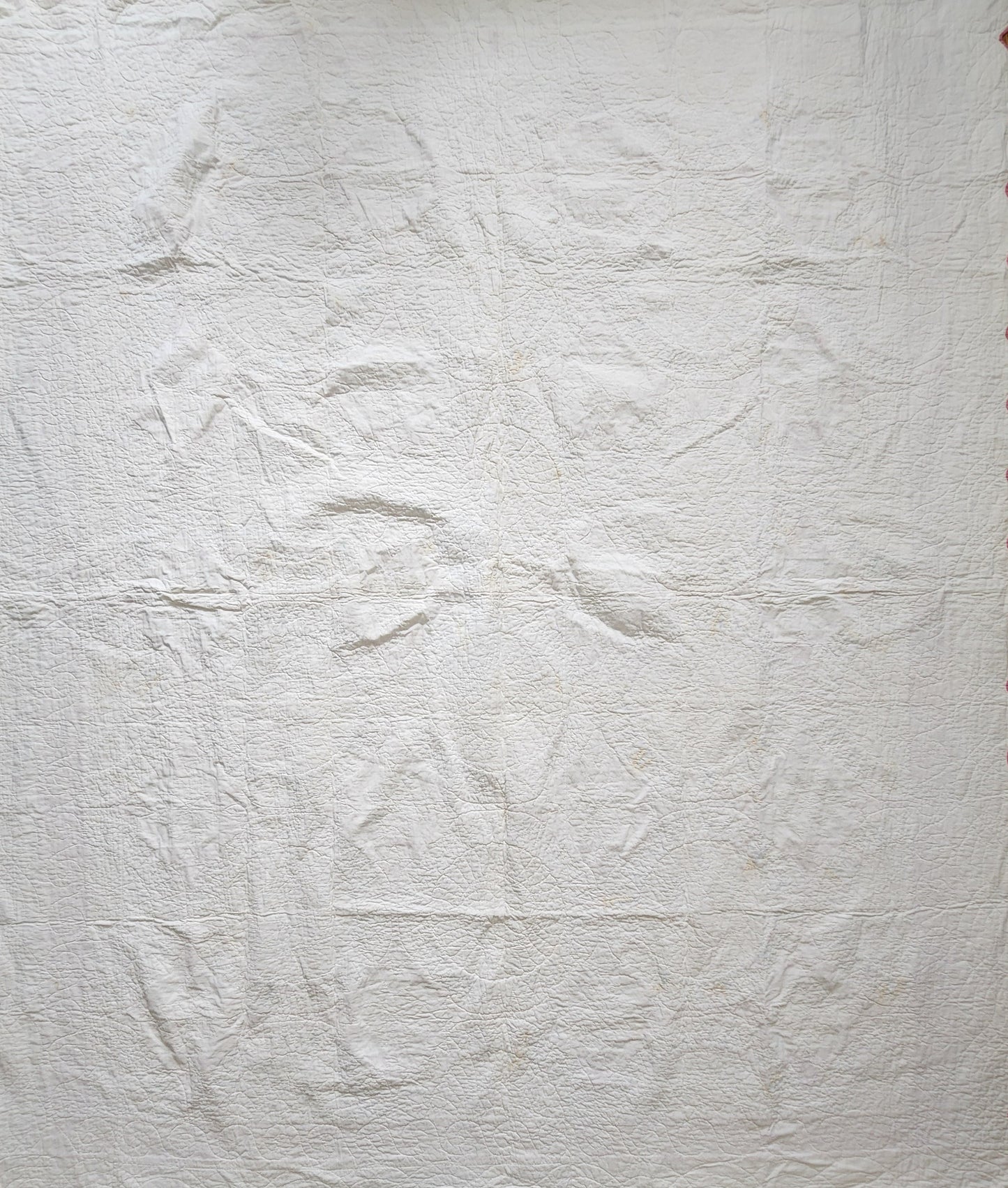Vintage Pink & White Sunflower Quilt c1930