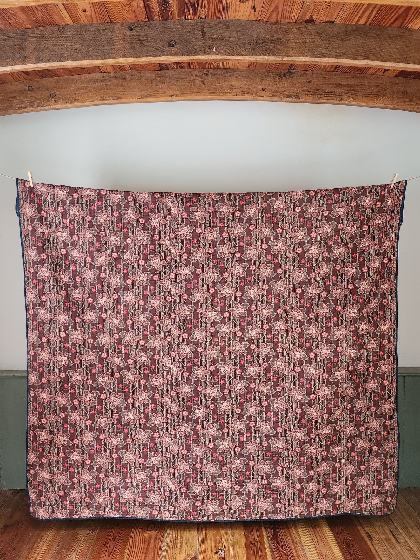 Antique Trip Around the World Quilt c1890