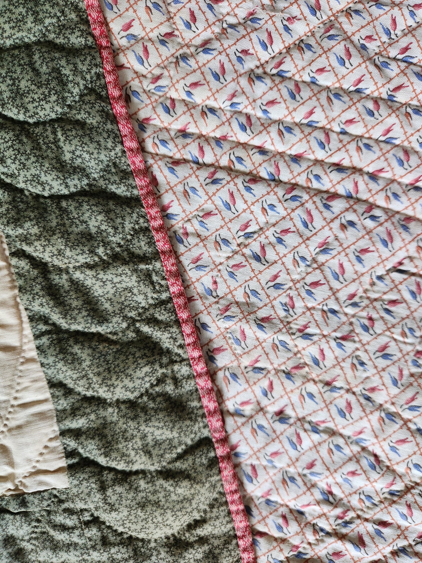 Antique 19th Century Baskets Quilt
