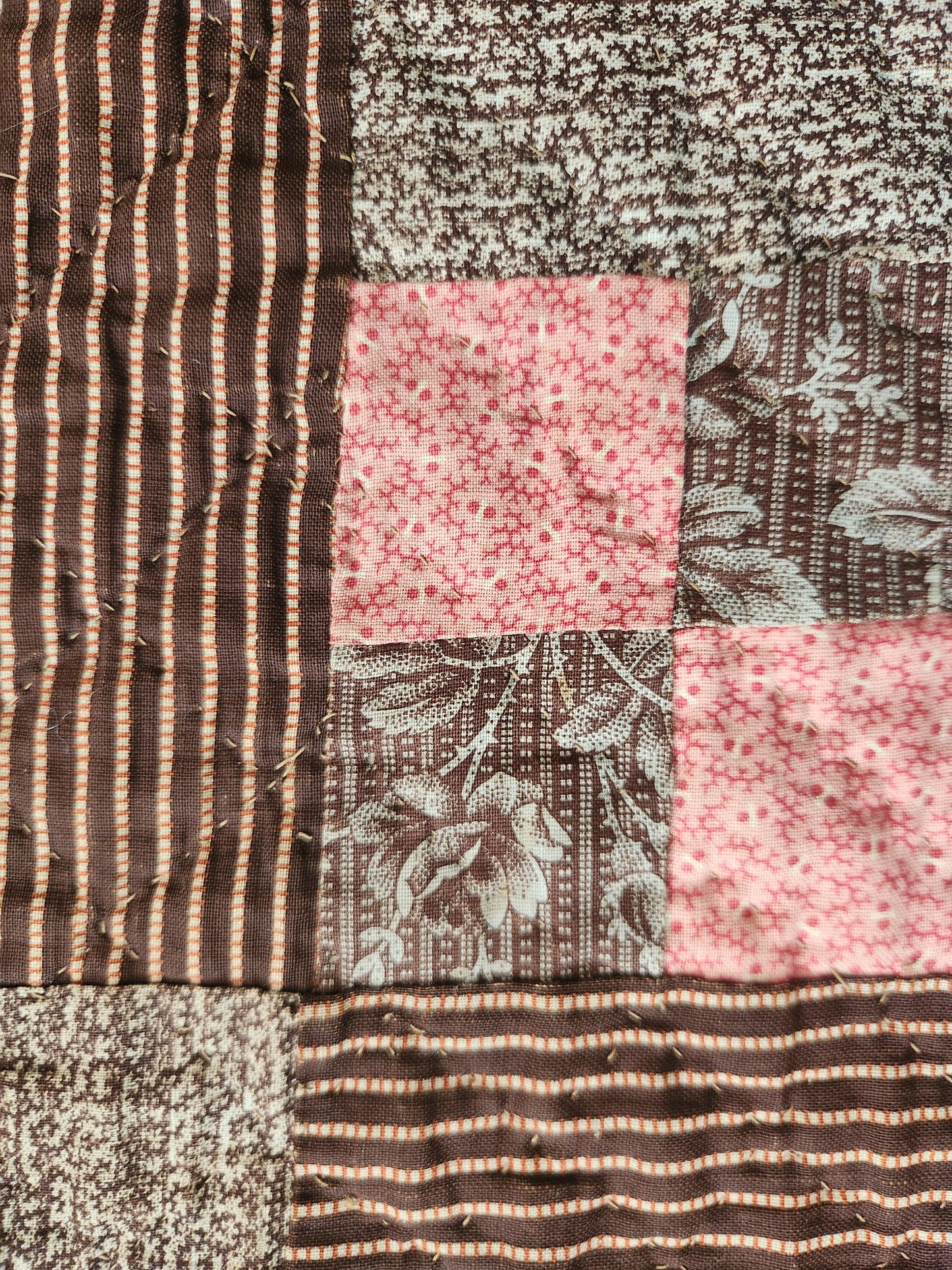 Antique Four Patch Quilt c1880