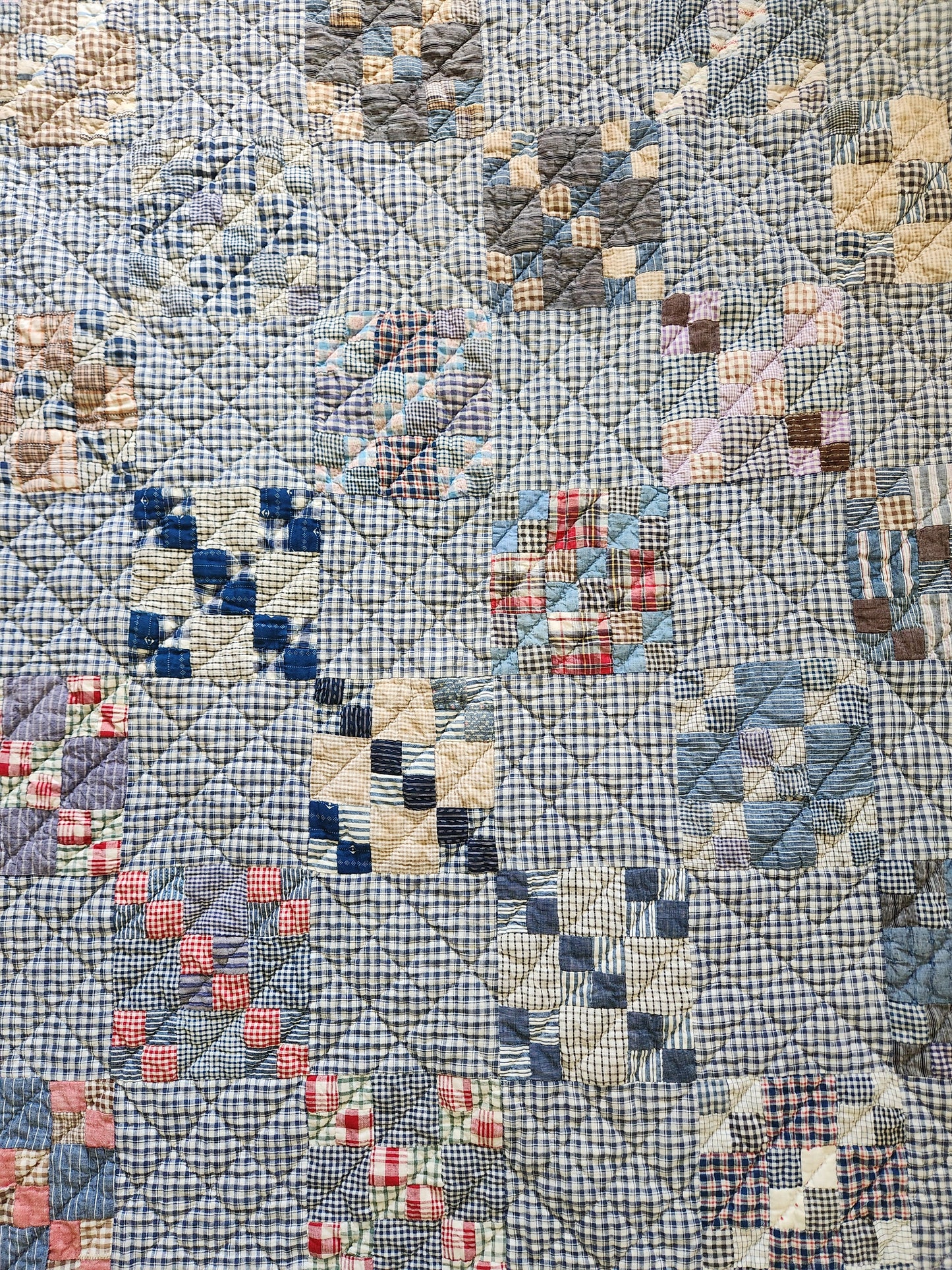 Vintage Plaid Patchwork Quilt