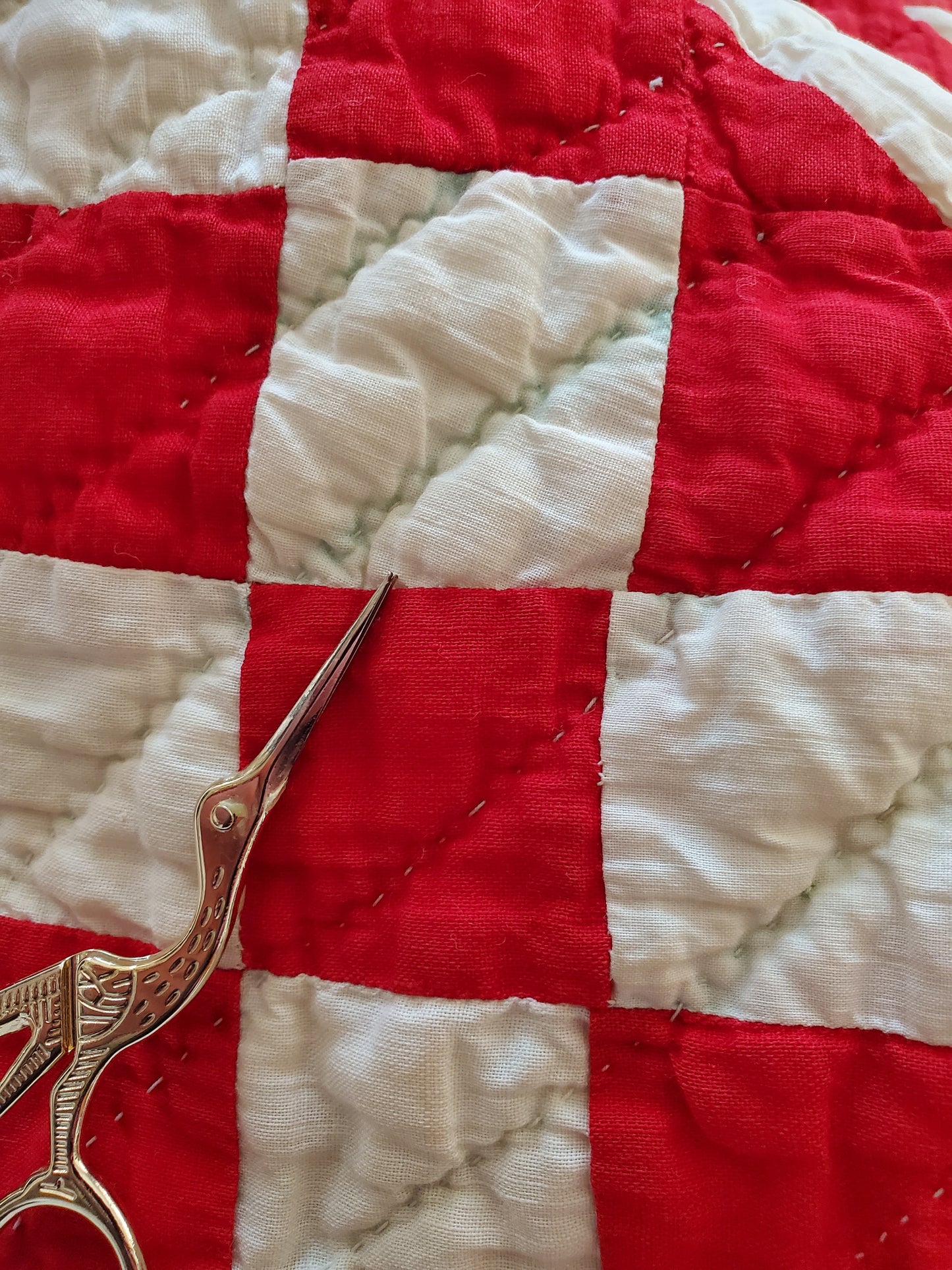 Fugitive Red Handmade Quilt