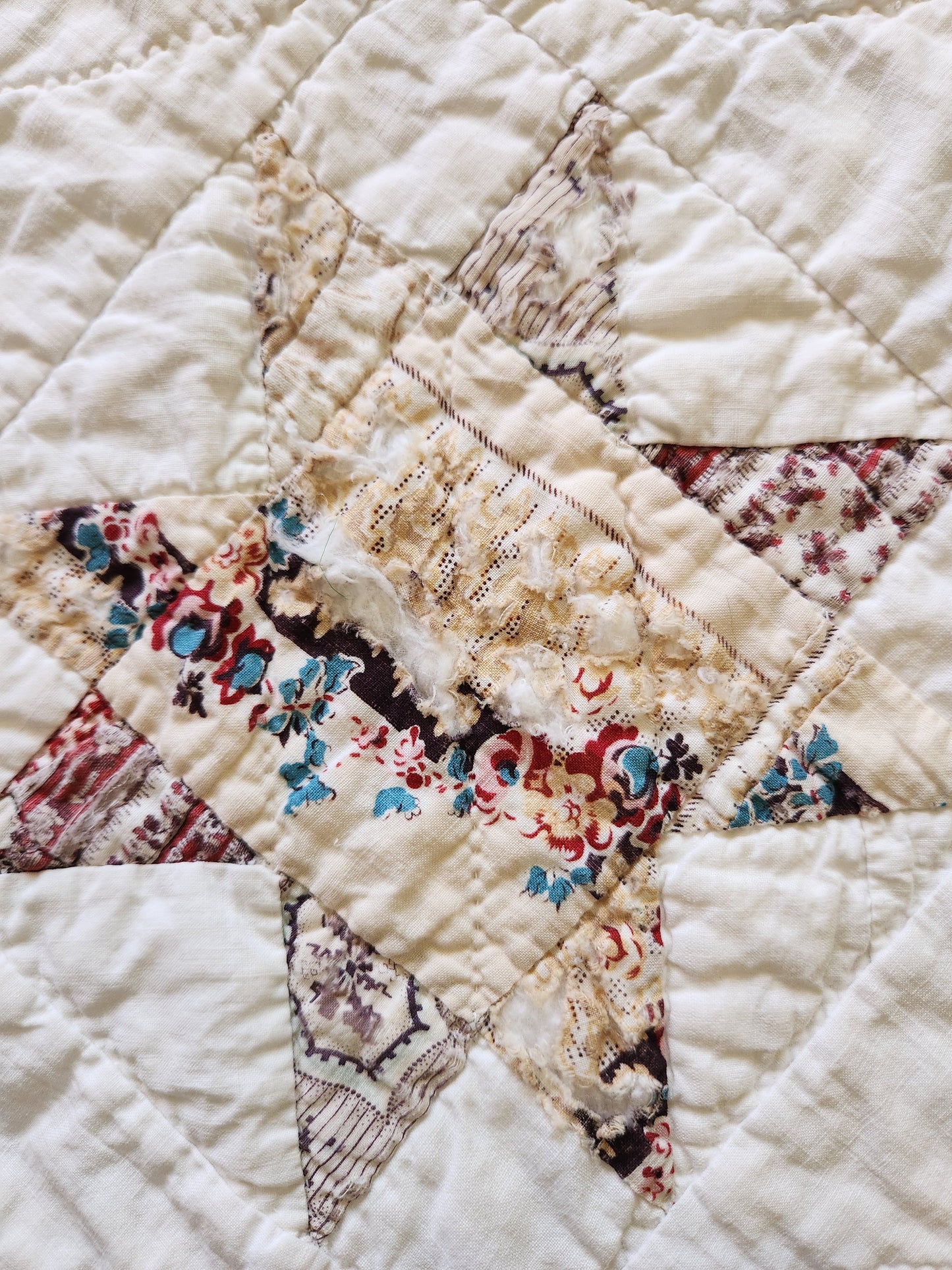 Antique 19th Century Evening Star Quilt
